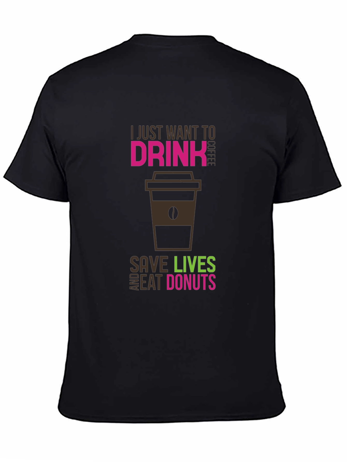 Coffee Save Lives Eat Donuts Graphic Tee