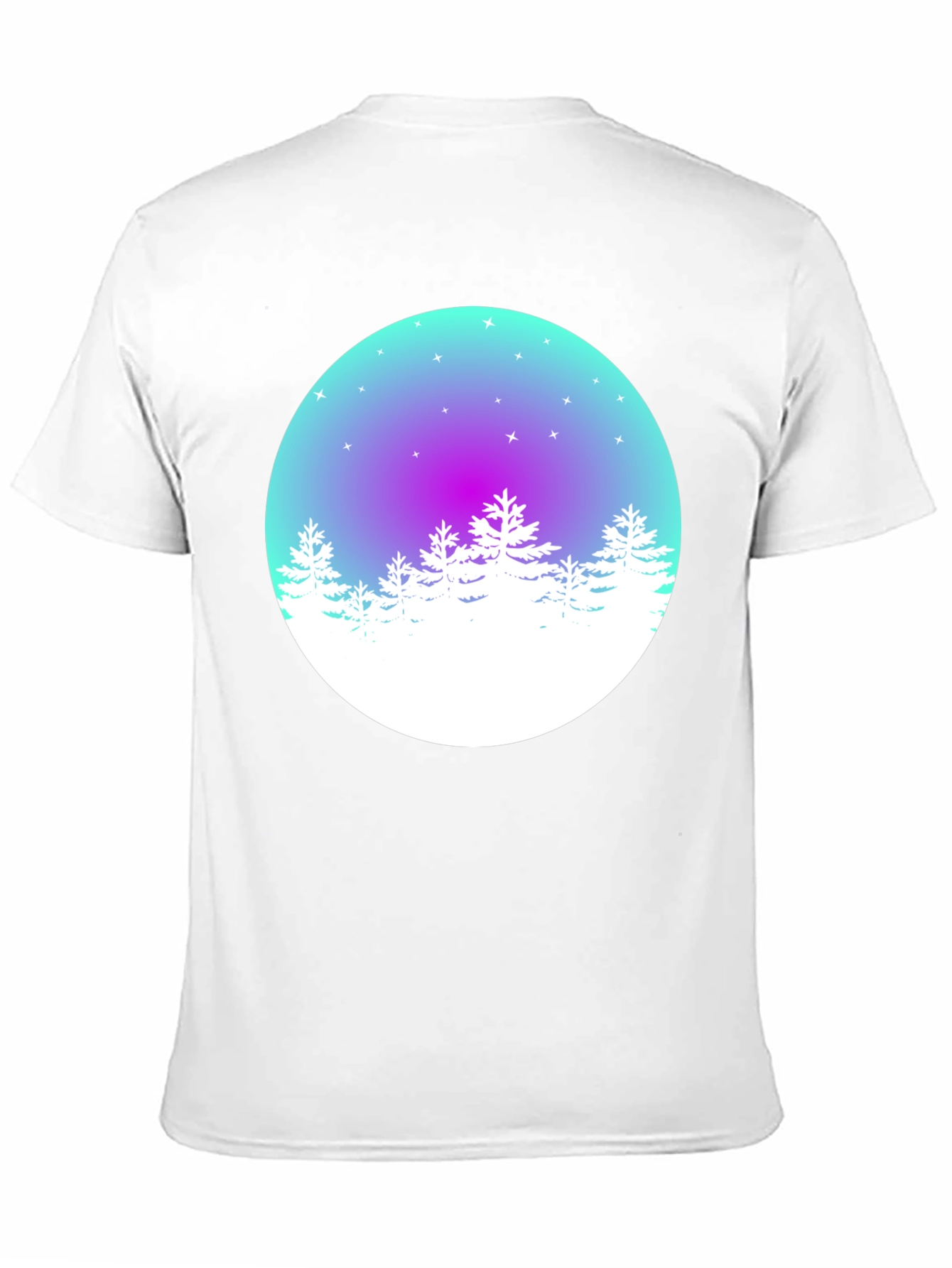 Winter Forest Graphic Tee - Mens Black T-Shirt