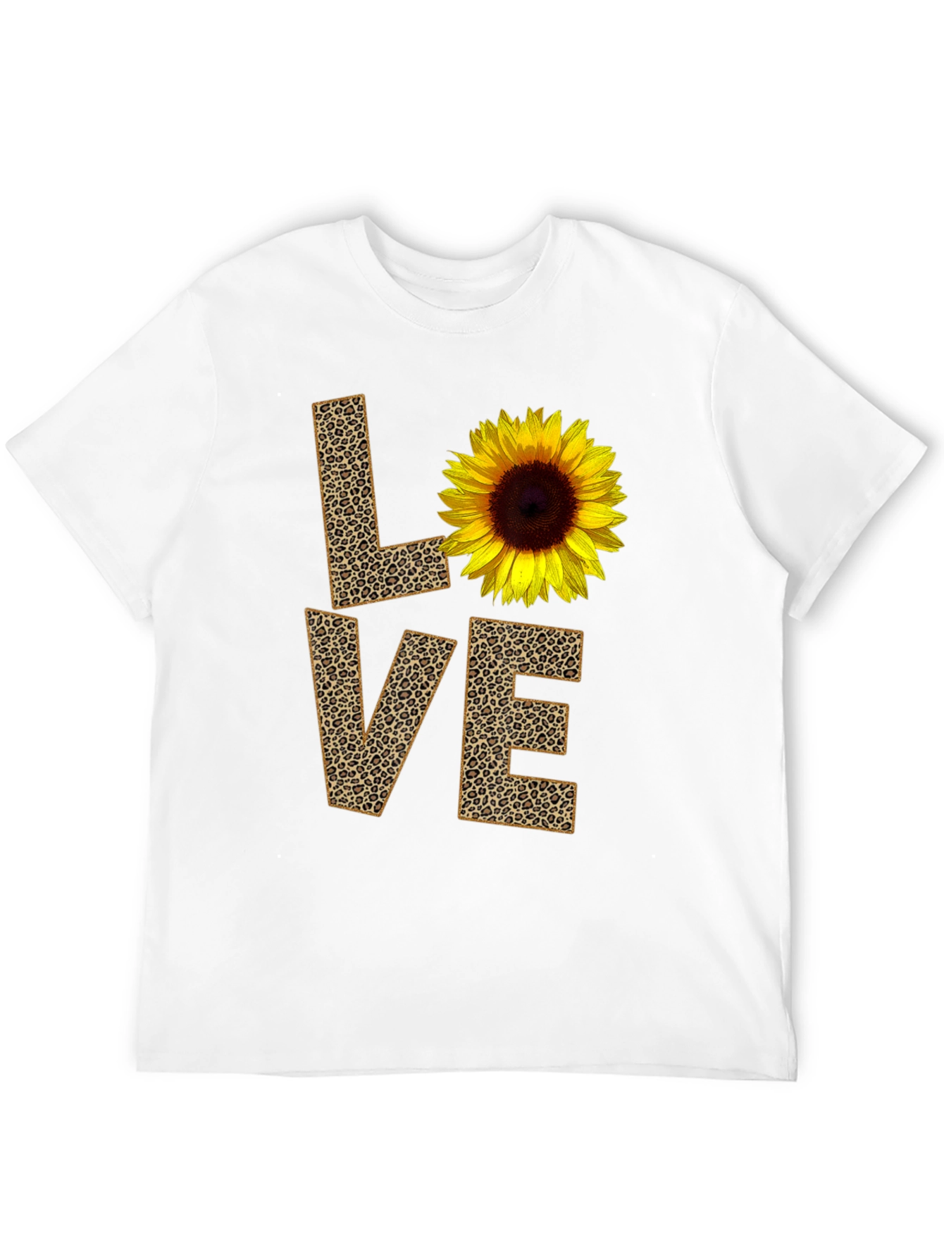 Sunflower Leopard Print LOVE Graphic Tee