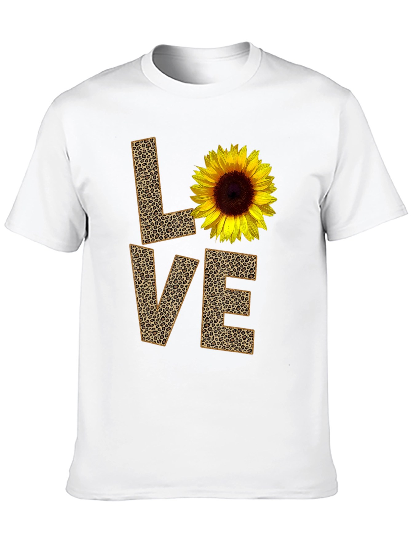 Sunflower Leopard Print LOVE Graphic Tee