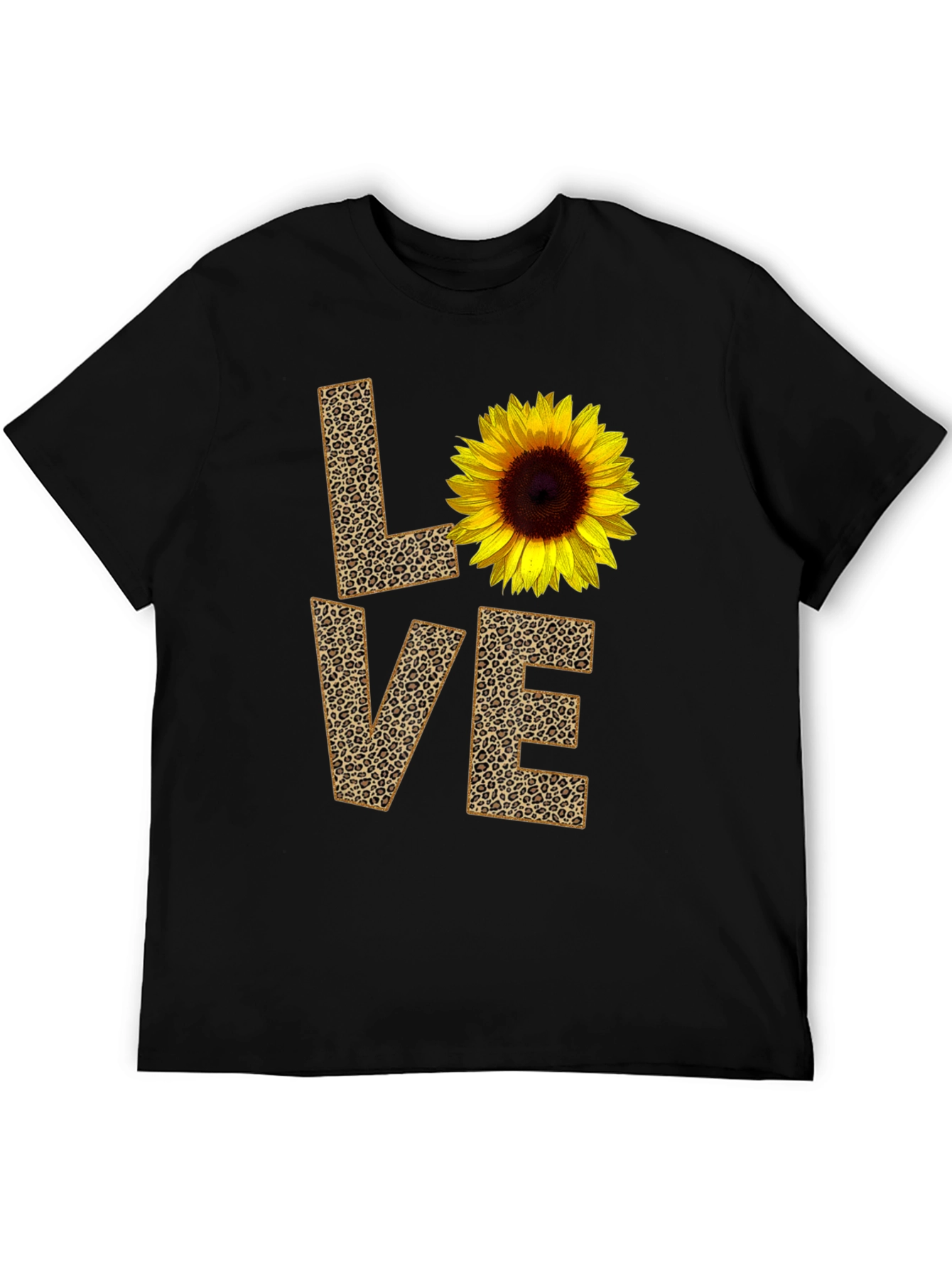 Sunflower Leopard Print LOVE Graphic Tee