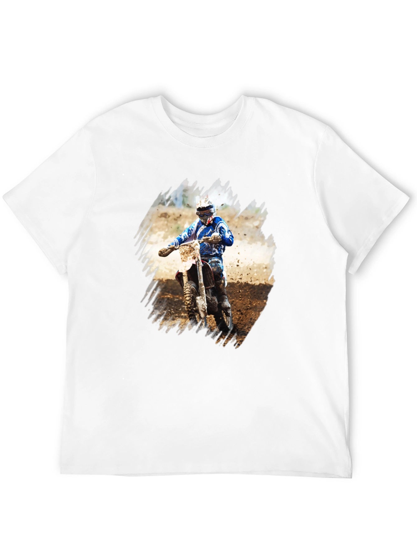 Motocross Rider Graphic Tee - Black