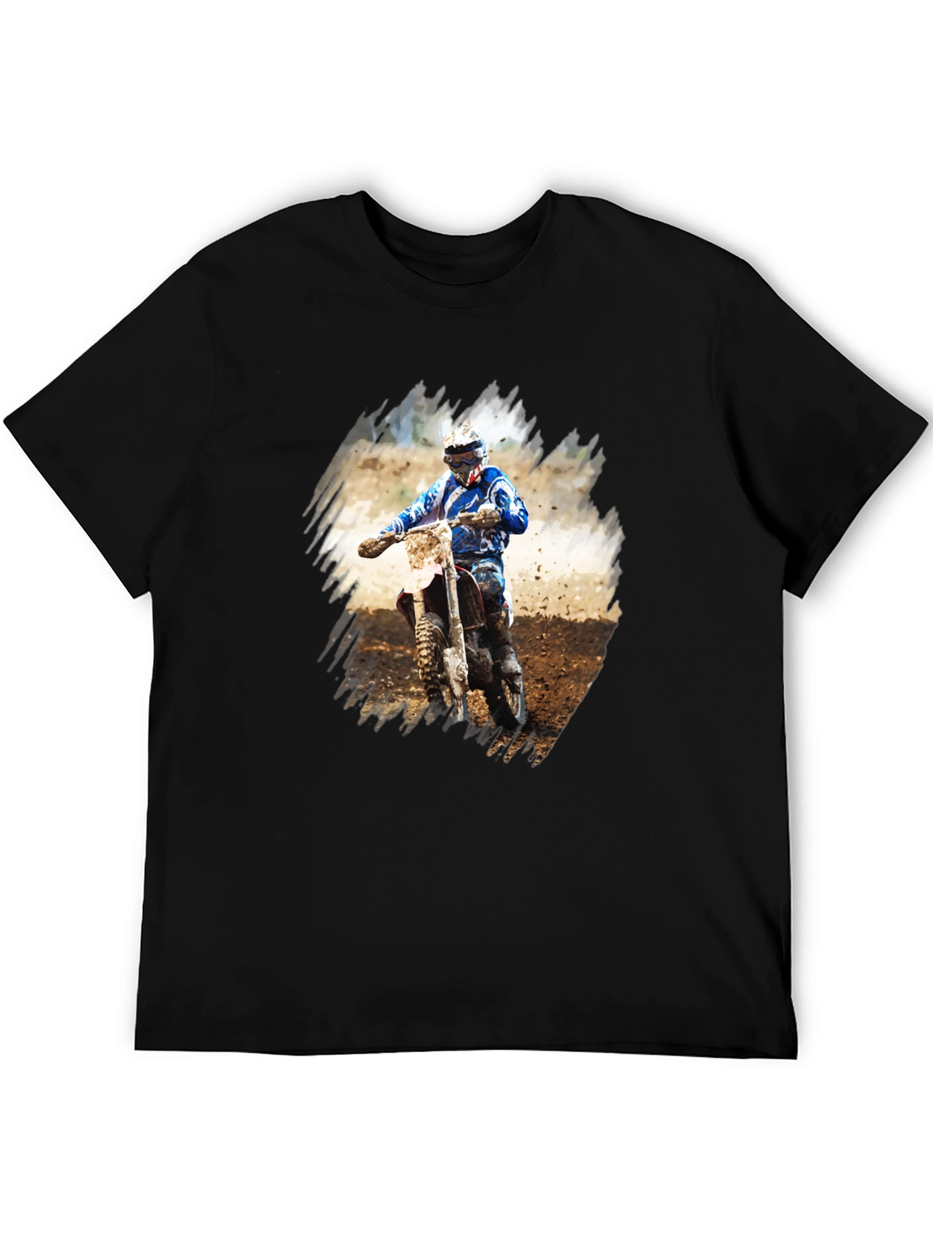 Motocross Rider Graphic Tee - Black