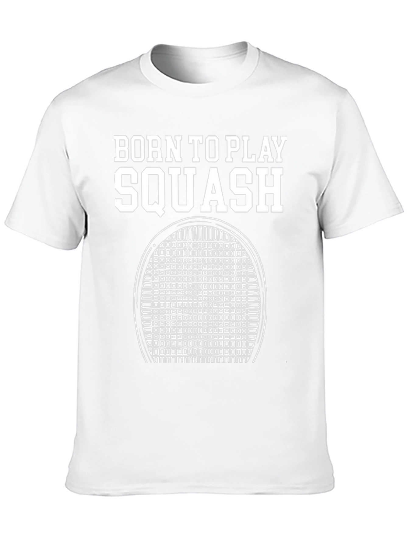 Born To Play Squash Black T-Shirt