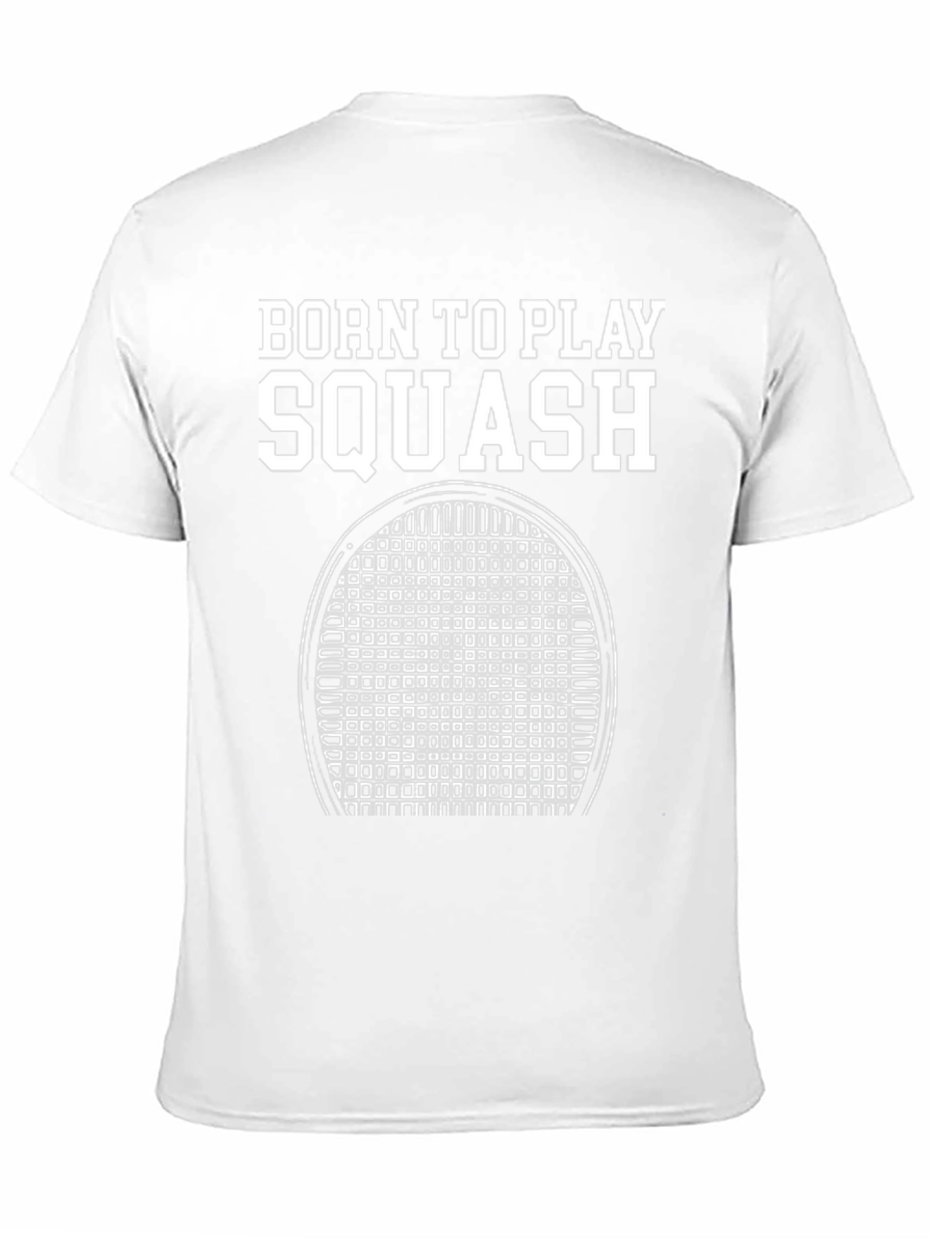 Born To Play Squash Black T-Shirt