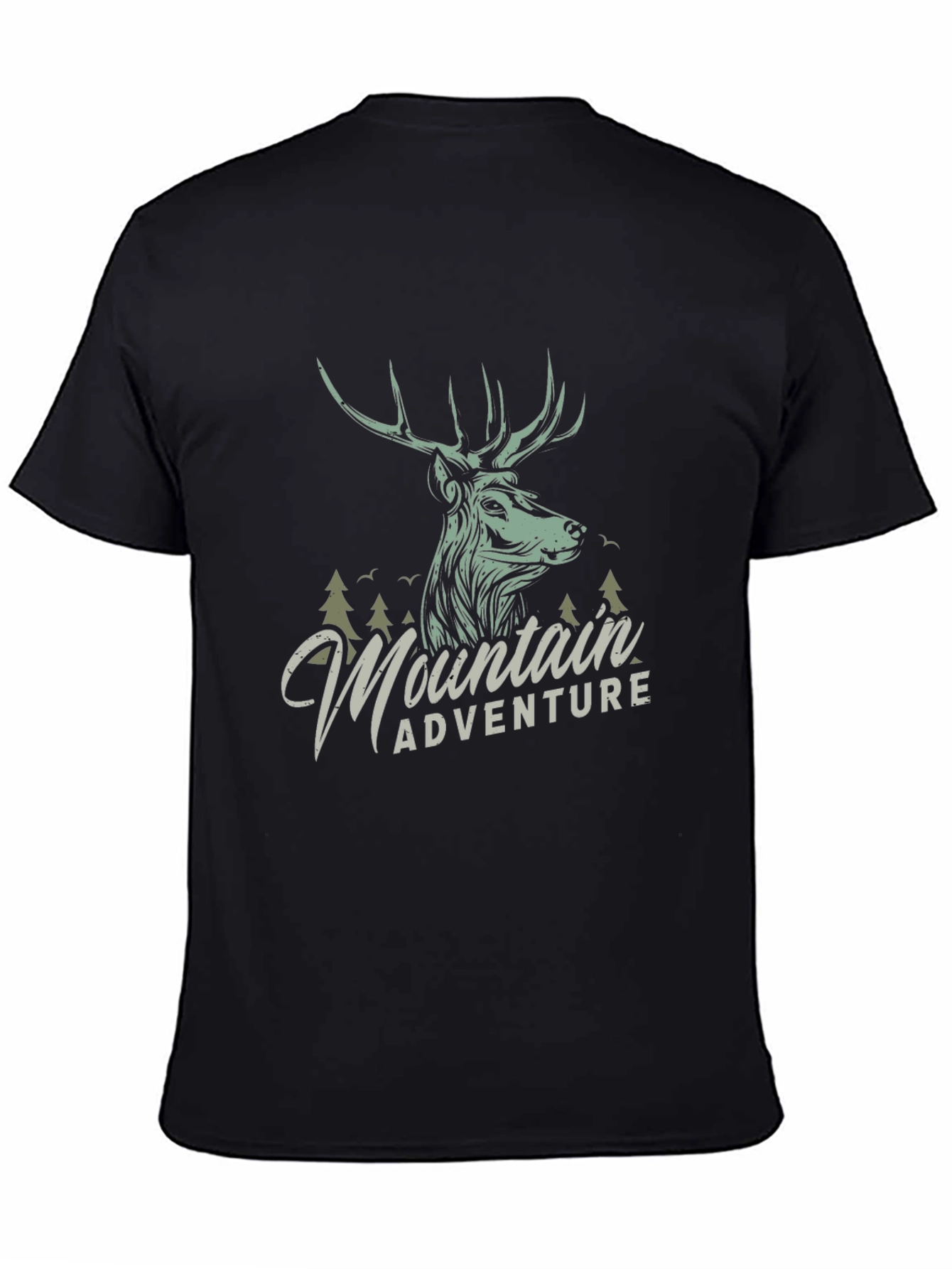 Mountain Adventure Deer Graphic T-Shirt