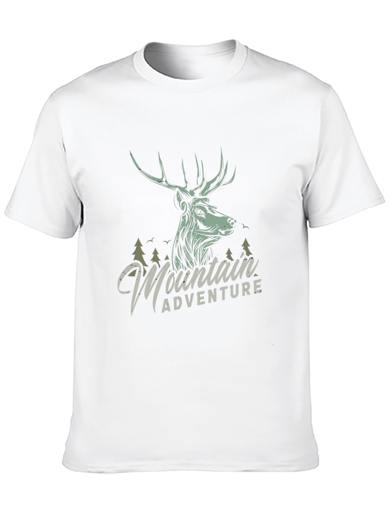 Mountain Adventure Deer Graphic T-Shirt