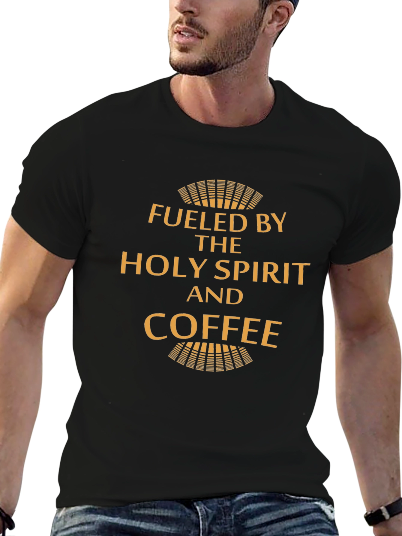Fueled by Holy Spirit and Coffee Graphic Tee