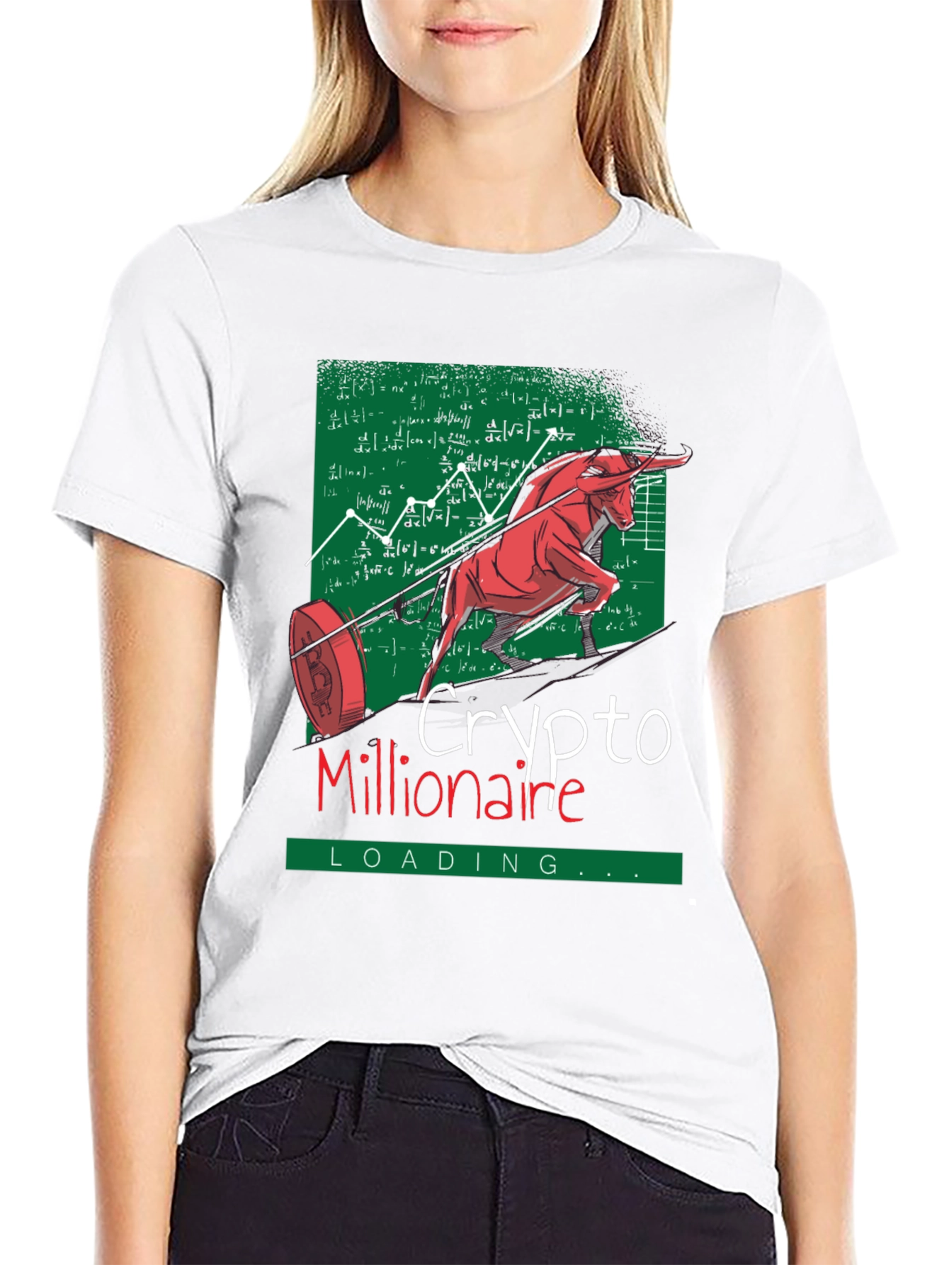 Crypto Millionaire Loading Graphic Tee - Black