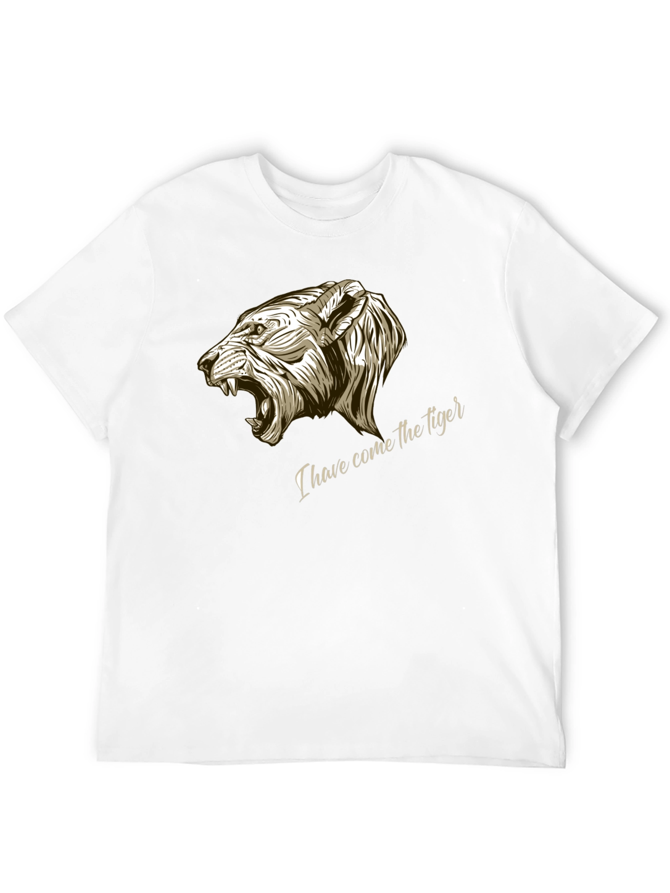 Tiger Graphic Tee - Black Cotton