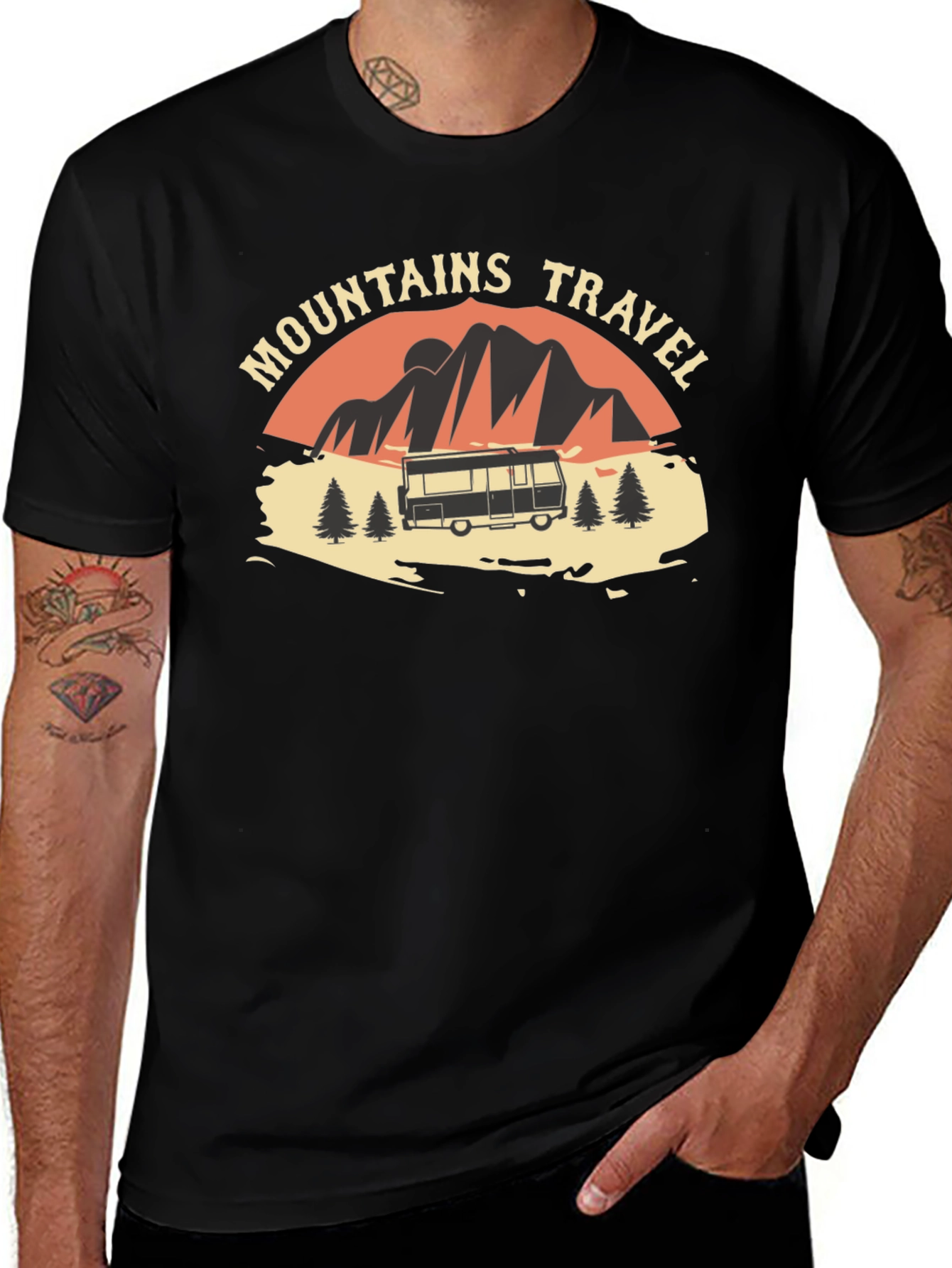 Mountains Travel Adventure Graphic T-Shirt