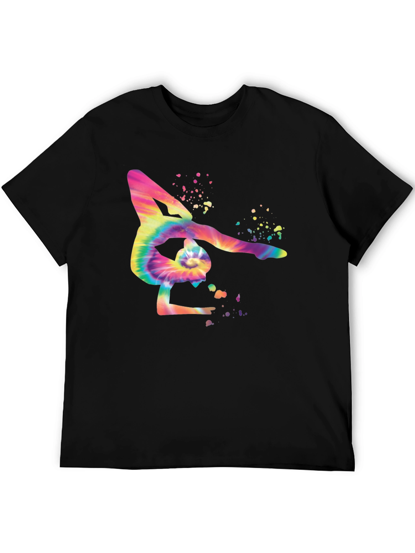 Tie Dye Gymnast Silhouette T-Shirt