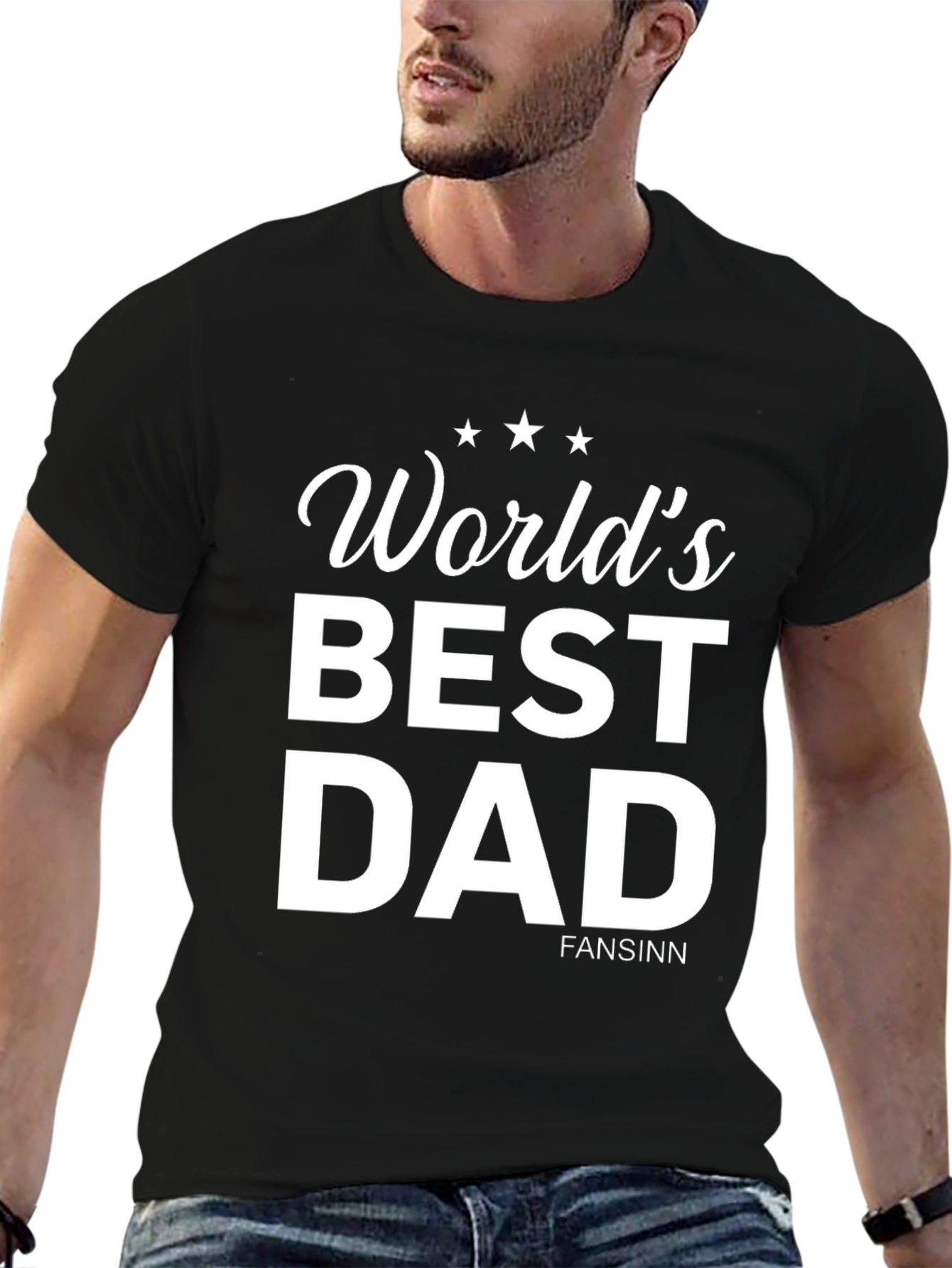 Worlds Best Dad Black T-Shirt