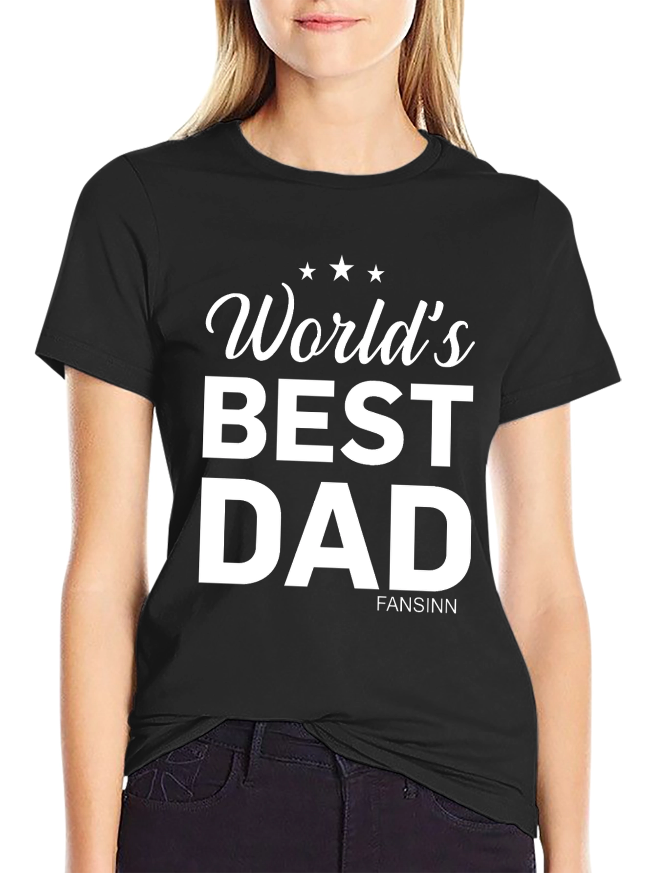Worlds Best Dad Black T-Shirt