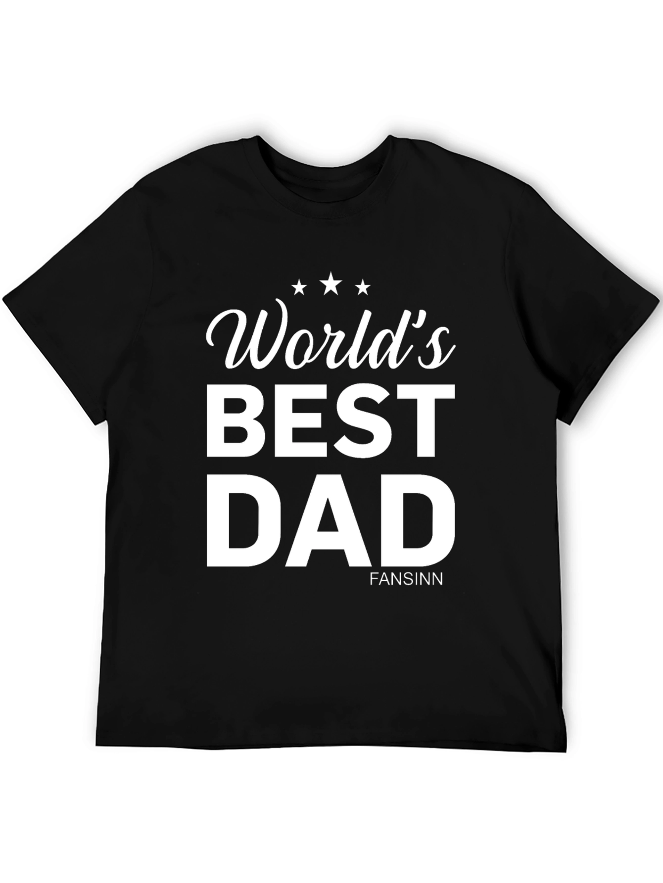 Worlds Best Dad Black T-Shirt