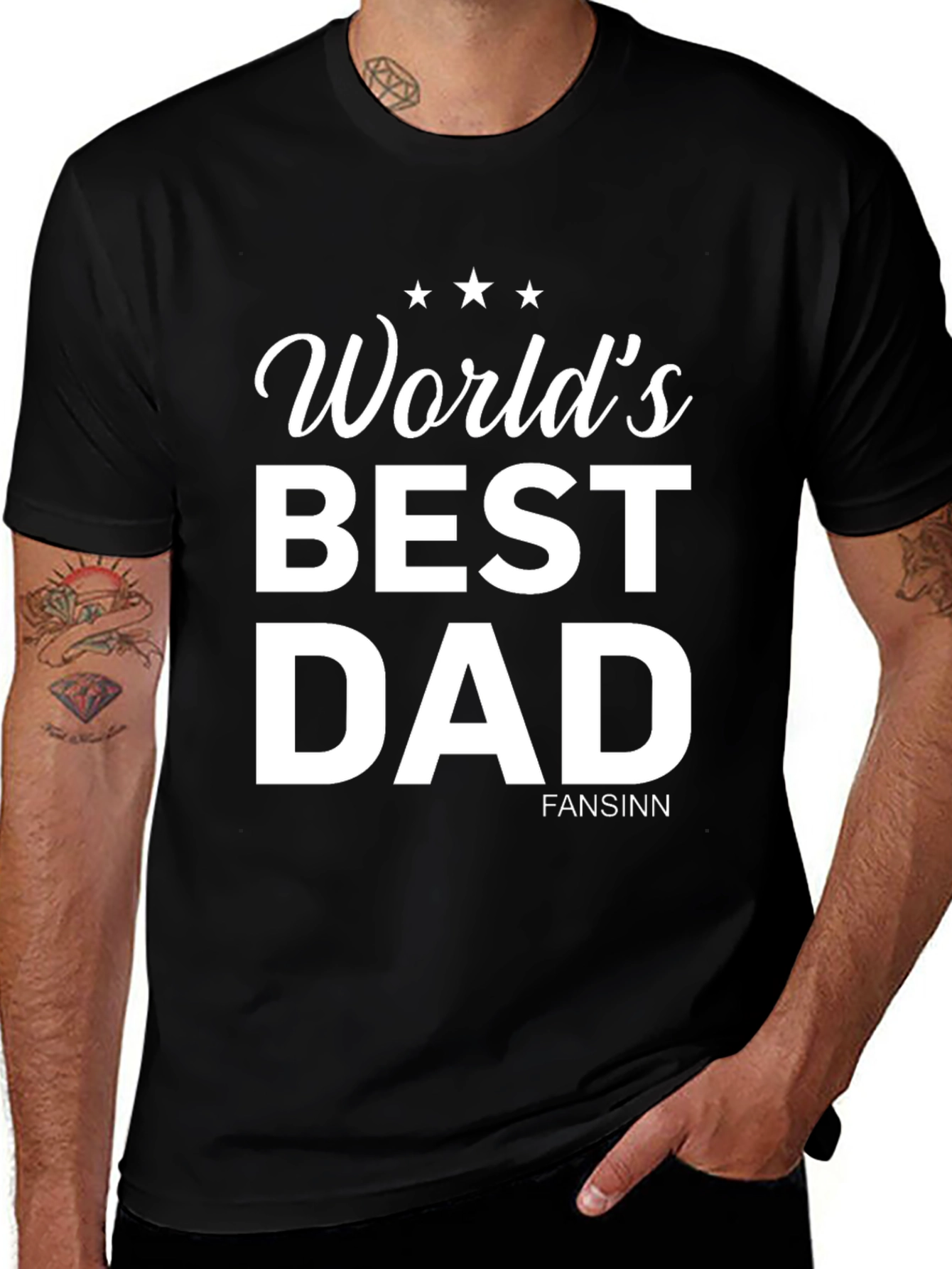 Worlds Best Dad Black T-Shirt