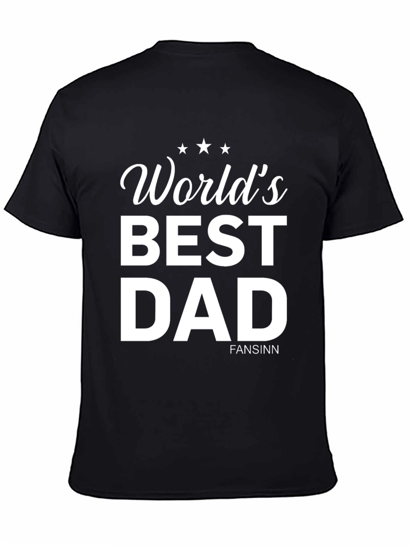 Worlds Best Dad Black T-Shirt