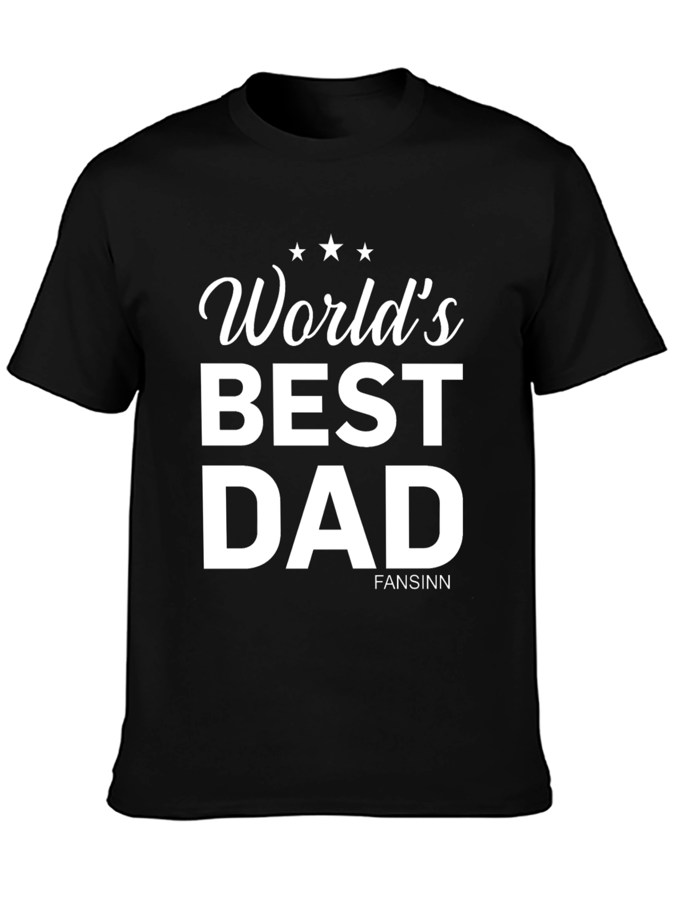 Worlds Best Dad Black T-Shirt