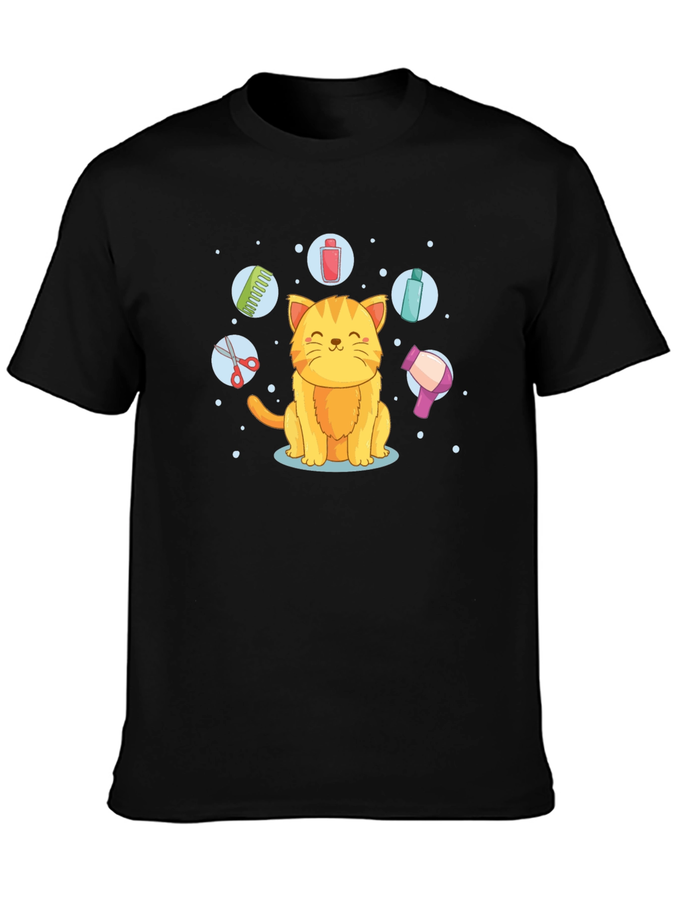 Cat Groomer T-Shirt - Cute Kitten Design
