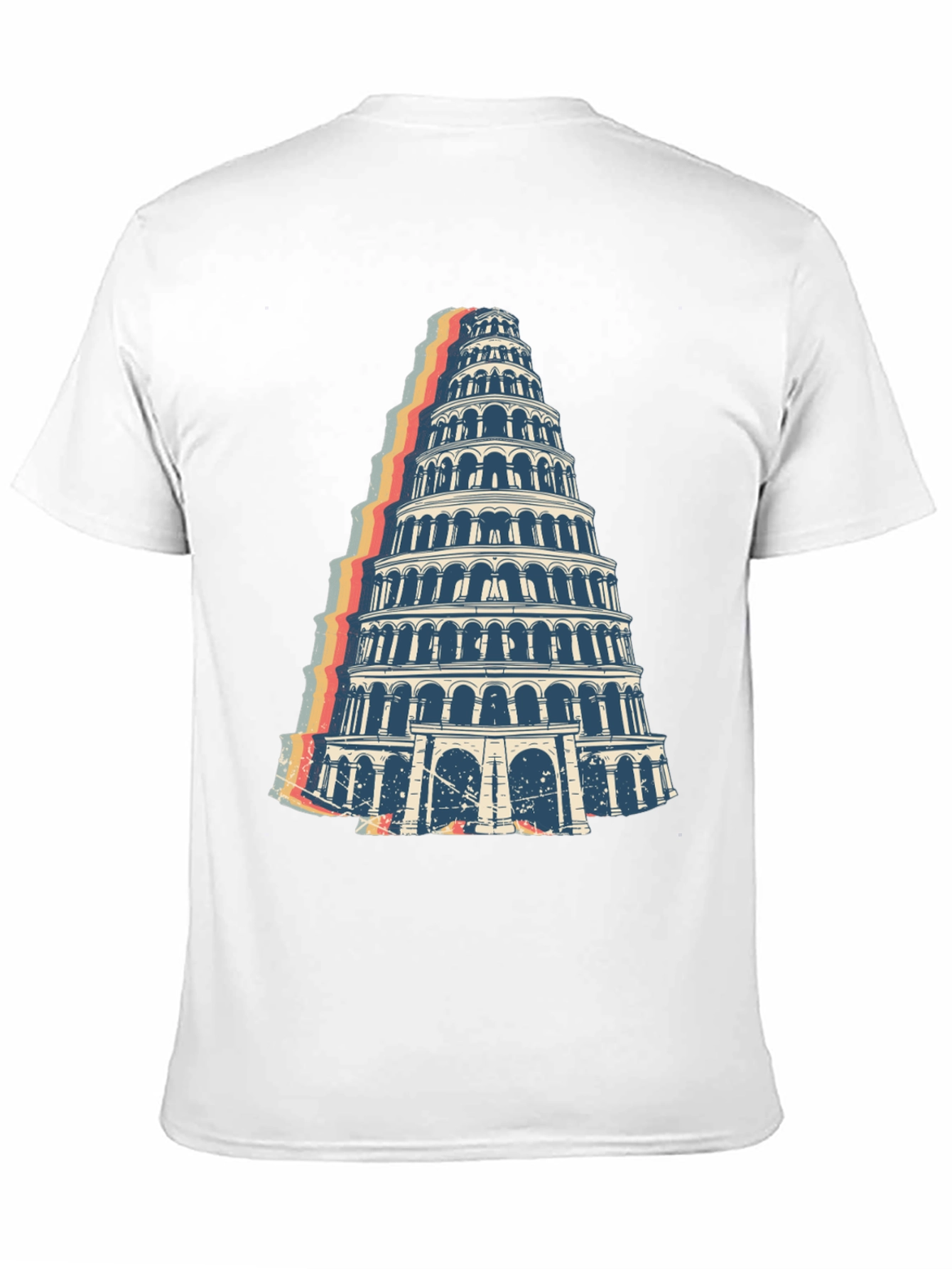 Tower Graphic Tee - Retro Style Black T-Shirt