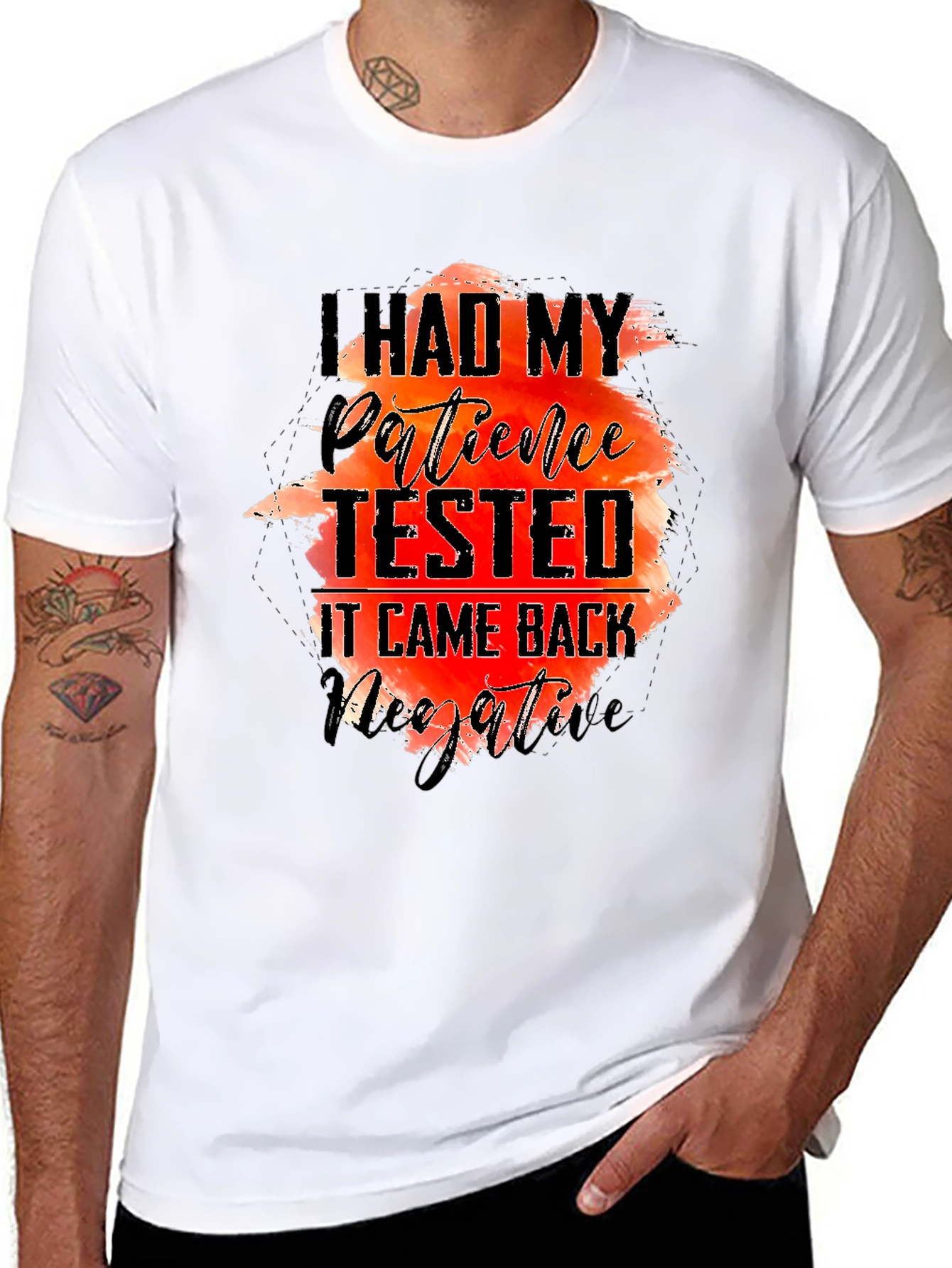 I Had My Patience Tested Black T-Shirt