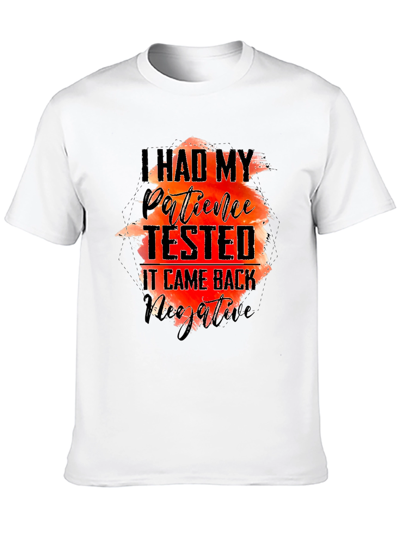 I Had My Patience Tested Black T-Shirt