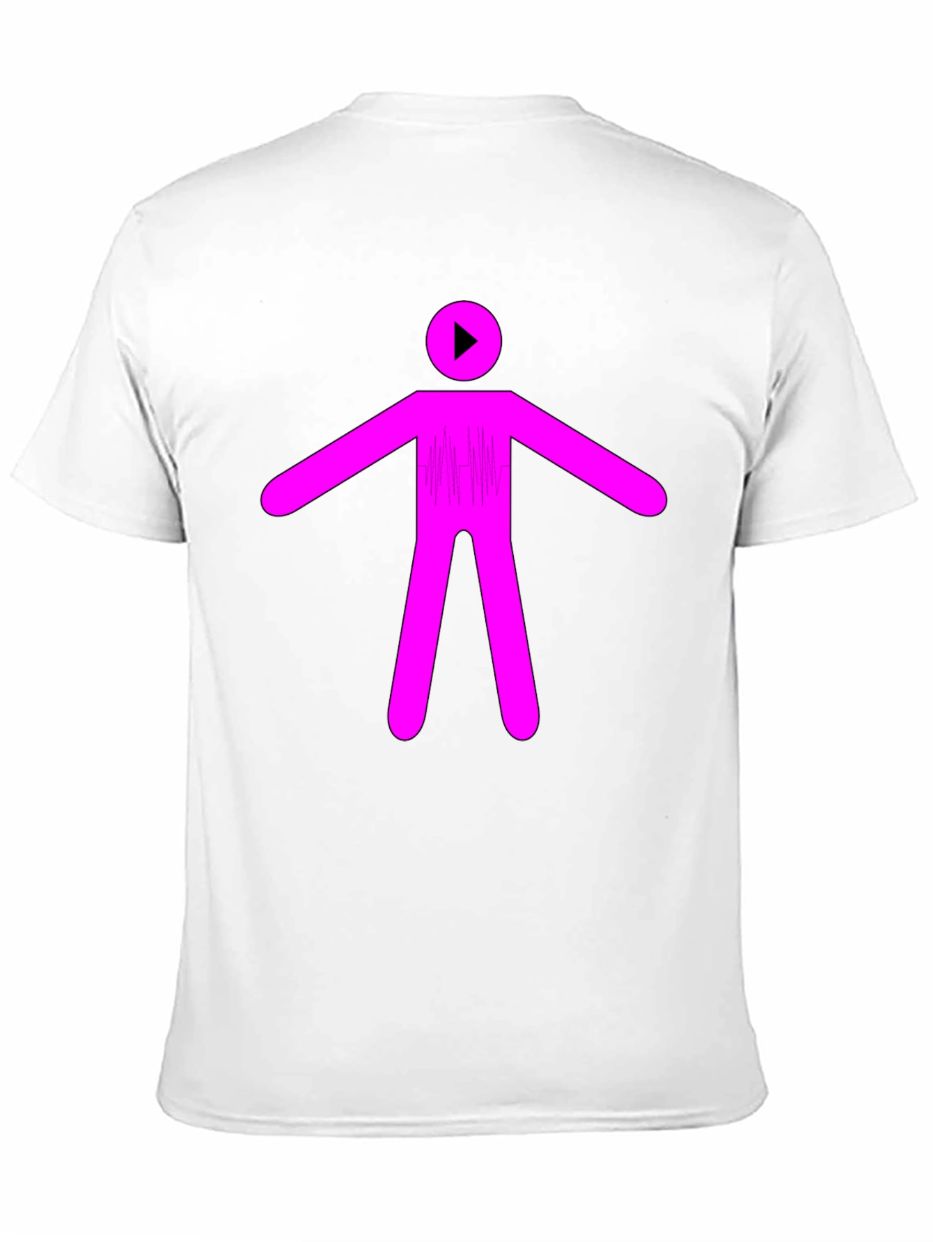 Abstract Stick Figure Graphic T-Shirt
