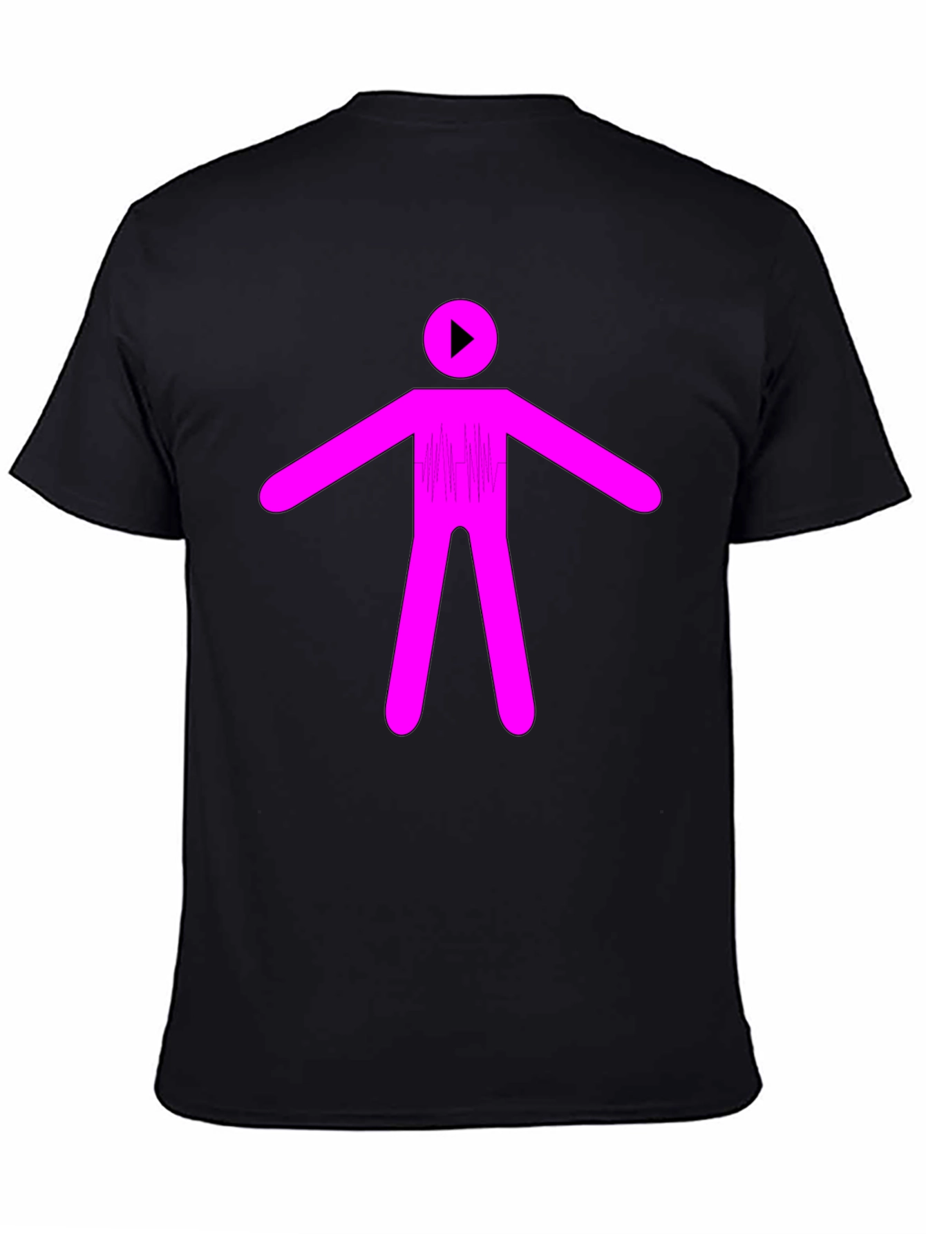 Abstract Stick Figure Graphic T-Shirt