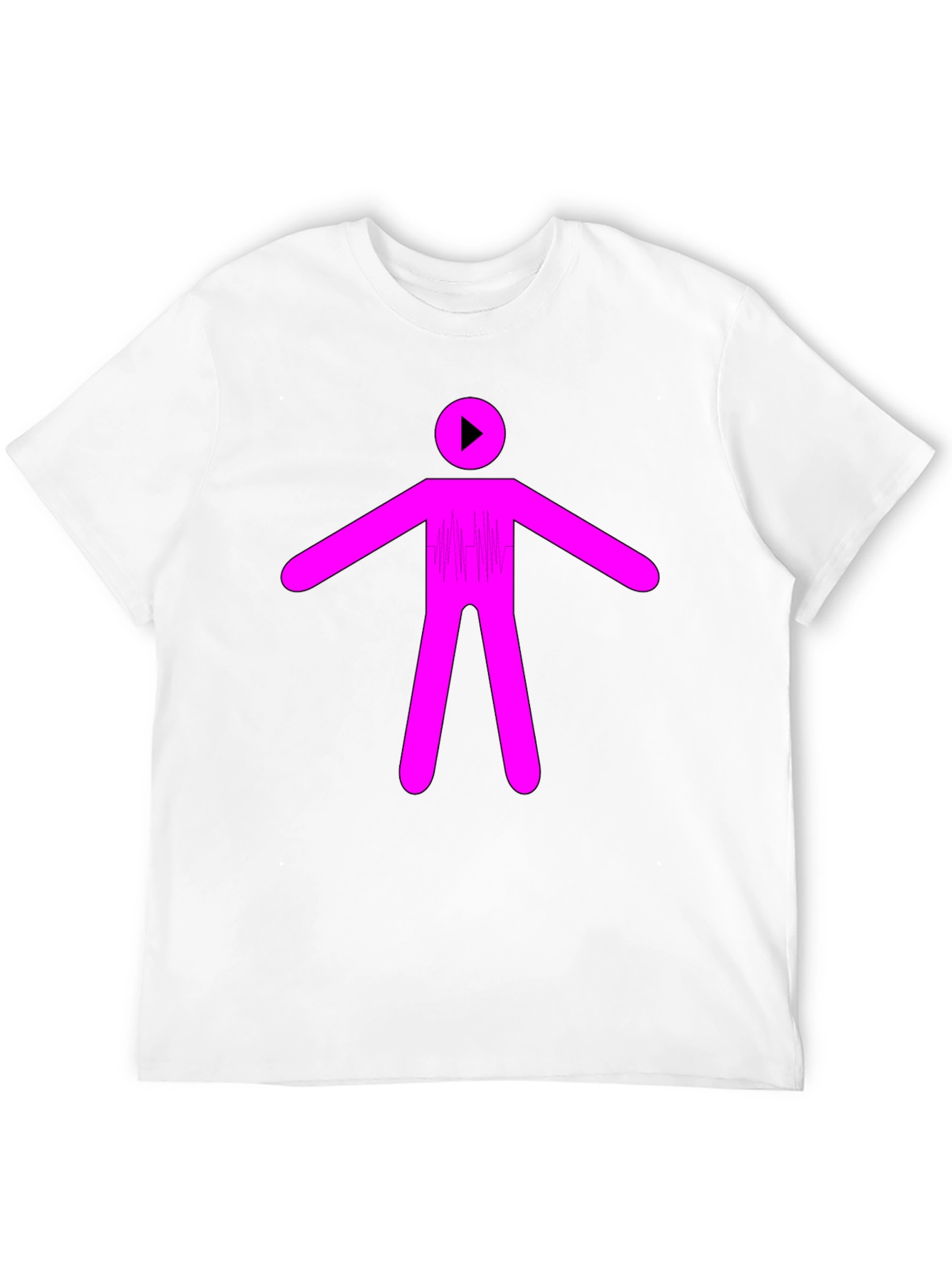 Abstract Stick Figure Graphic T-Shirt