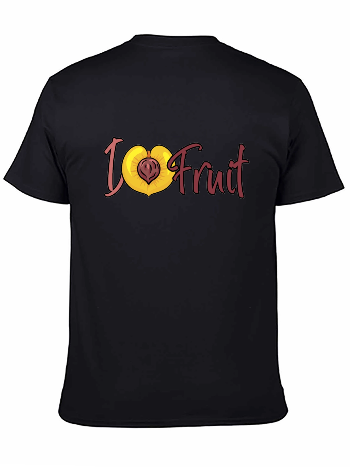 I Love Fruit T-Shirt - Peach Graphic Tee