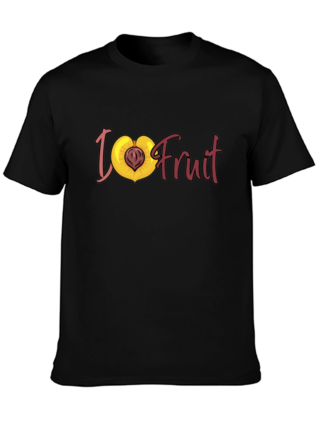 I Love Fruit T-Shirt - Peach Graphic Tee