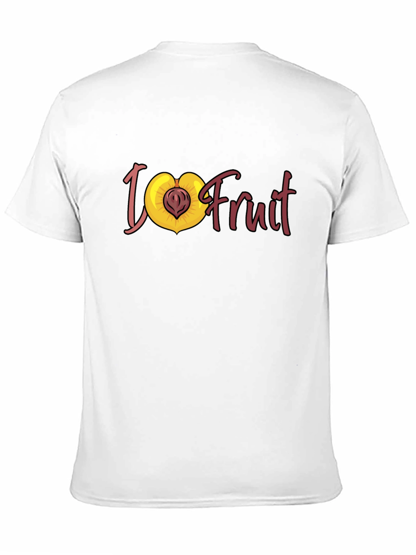 I Love Fruit T-Shirt - Peach Graphic Tee