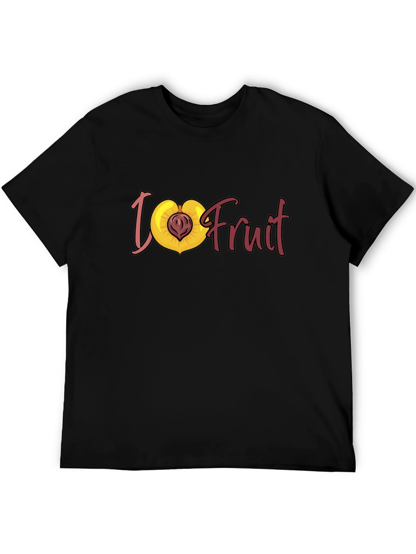 I Love Fruit T-Shirt - Peach Graphic Tee
