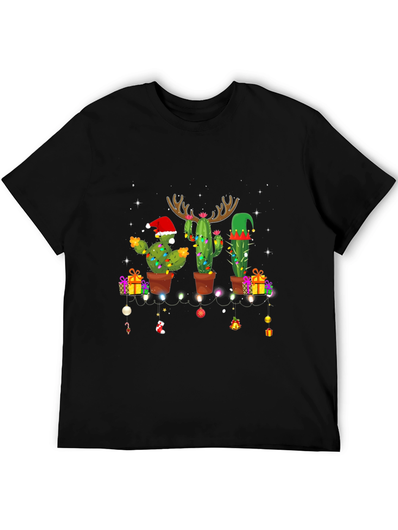 Festive Cactus Christmas T-Shirt