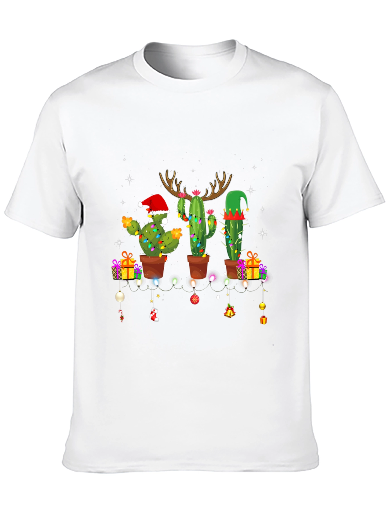 Festive Cactus Christmas T-Shirt