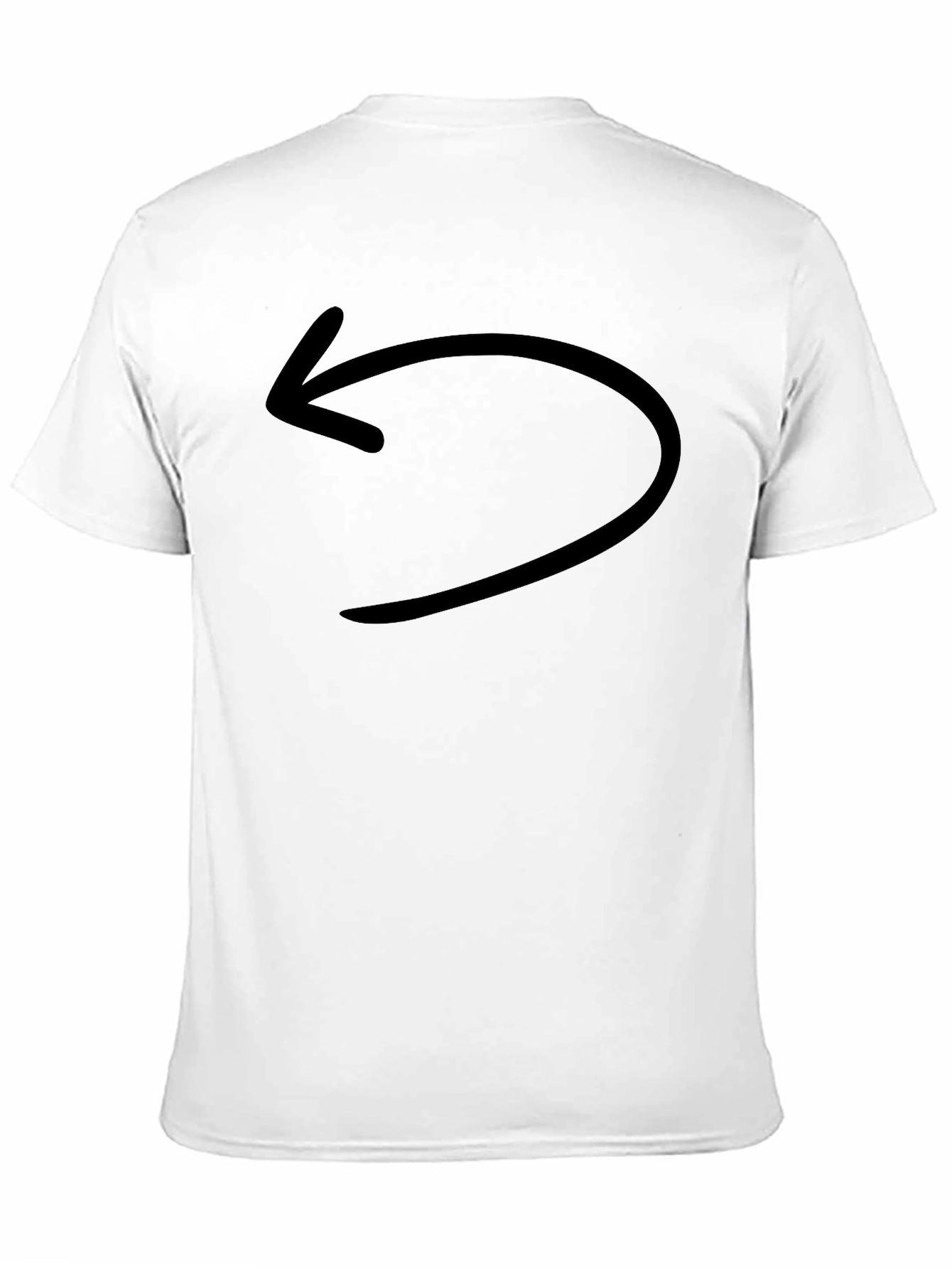 Black T-Shirt with Arrow Graphic
