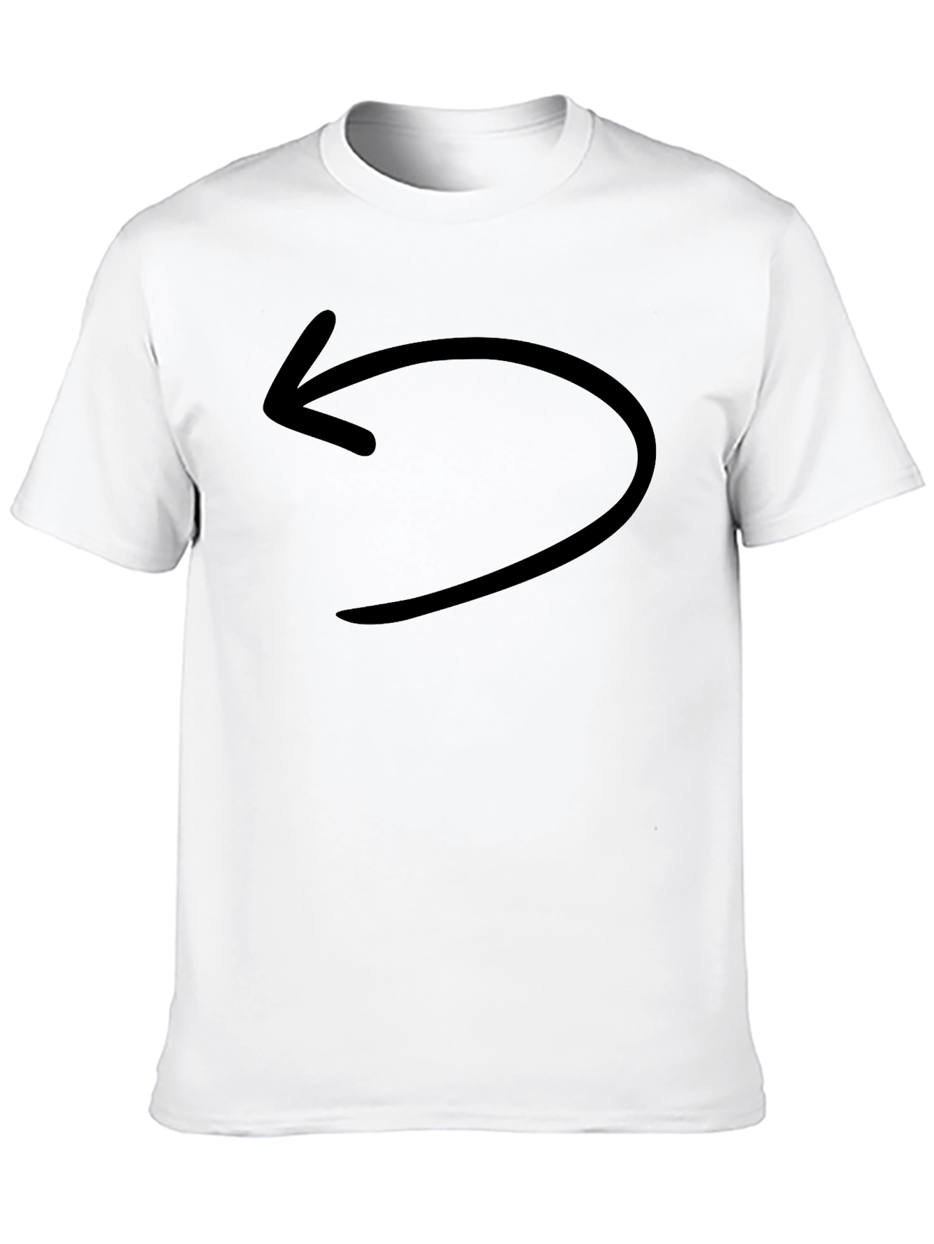 Black T-Shirt with Arrow Graphic