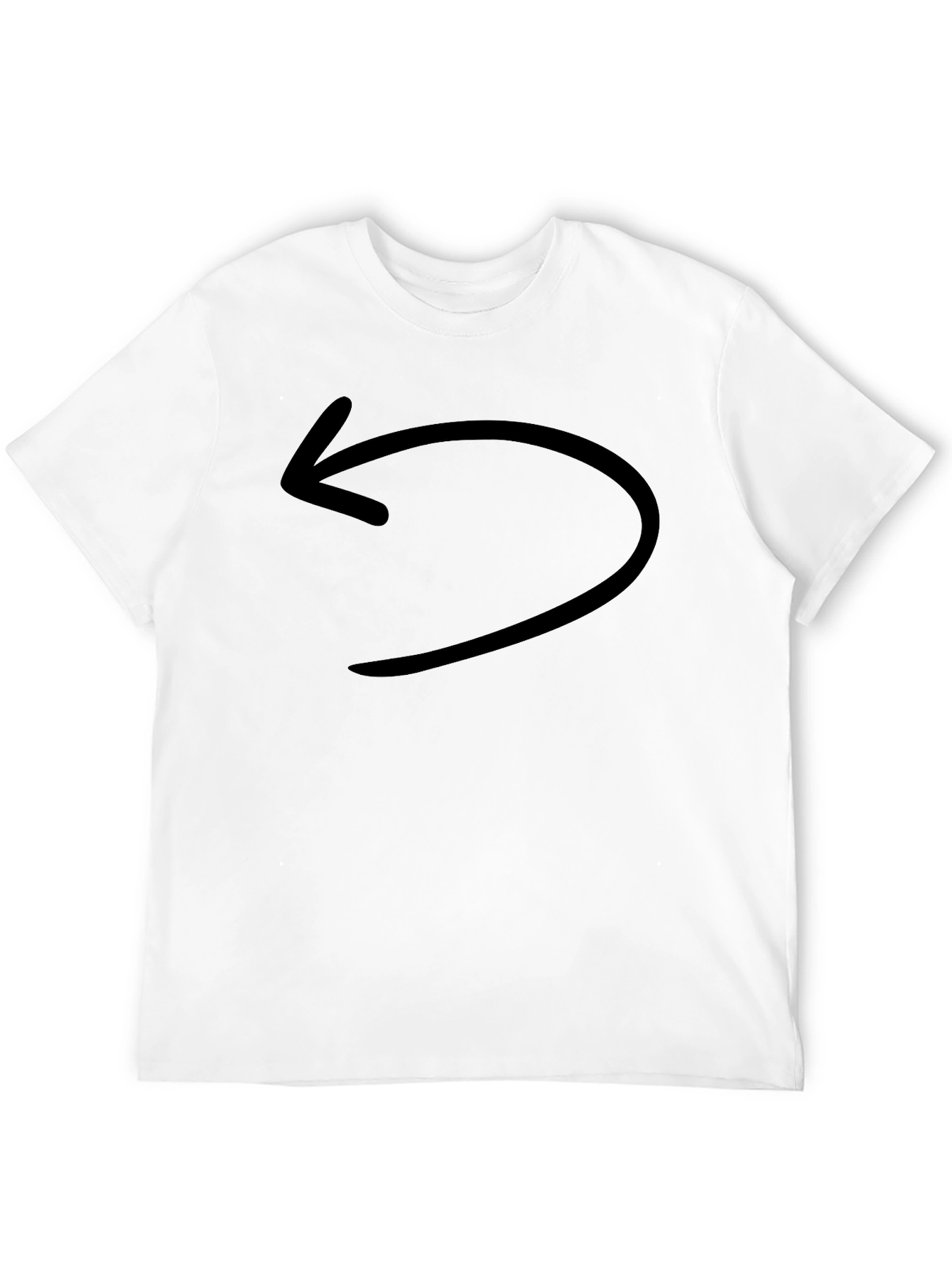 Black T-Shirt with Arrow Graphic