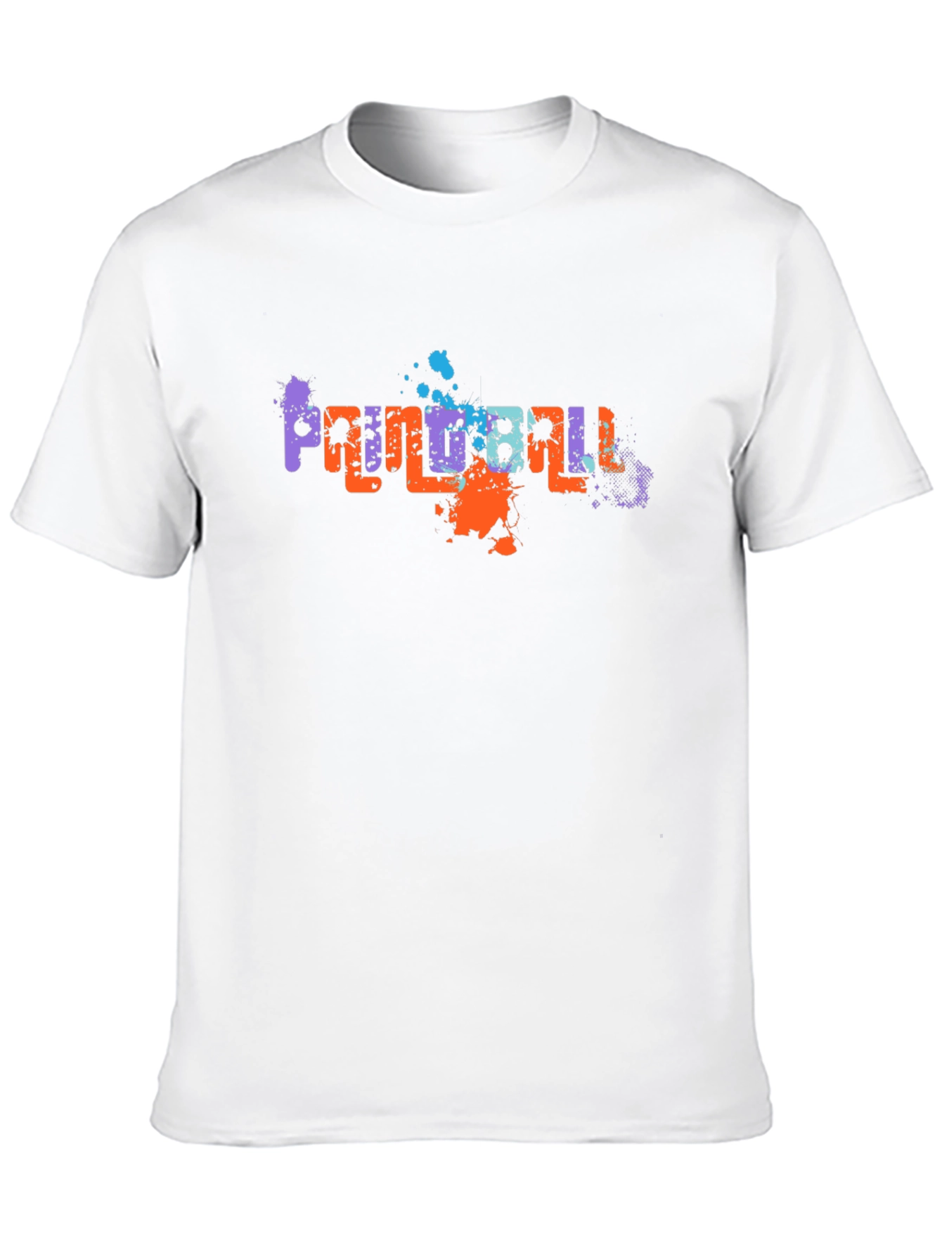 Paintball Splatter Graphic Black T-Shirt