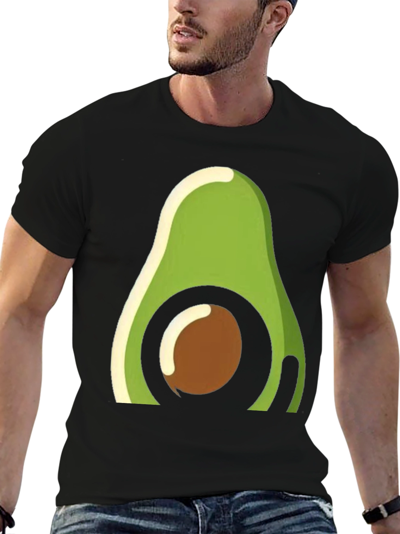 Avocado Graphic Tee - Trendy Fruit Lovers Shirt