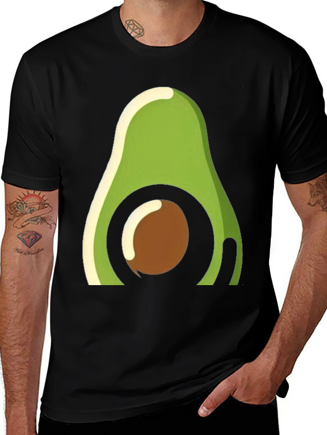 Avocado Graphic Tee - Trendy Fruit Lovers Shirt