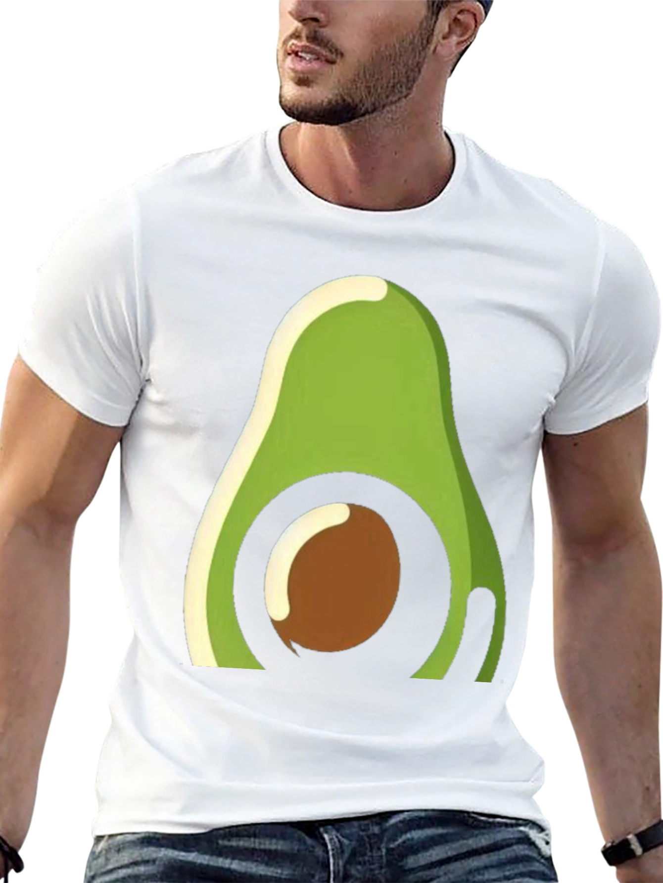 Avocado Graphic Tee - Trendy Fruit Lovers Shirt