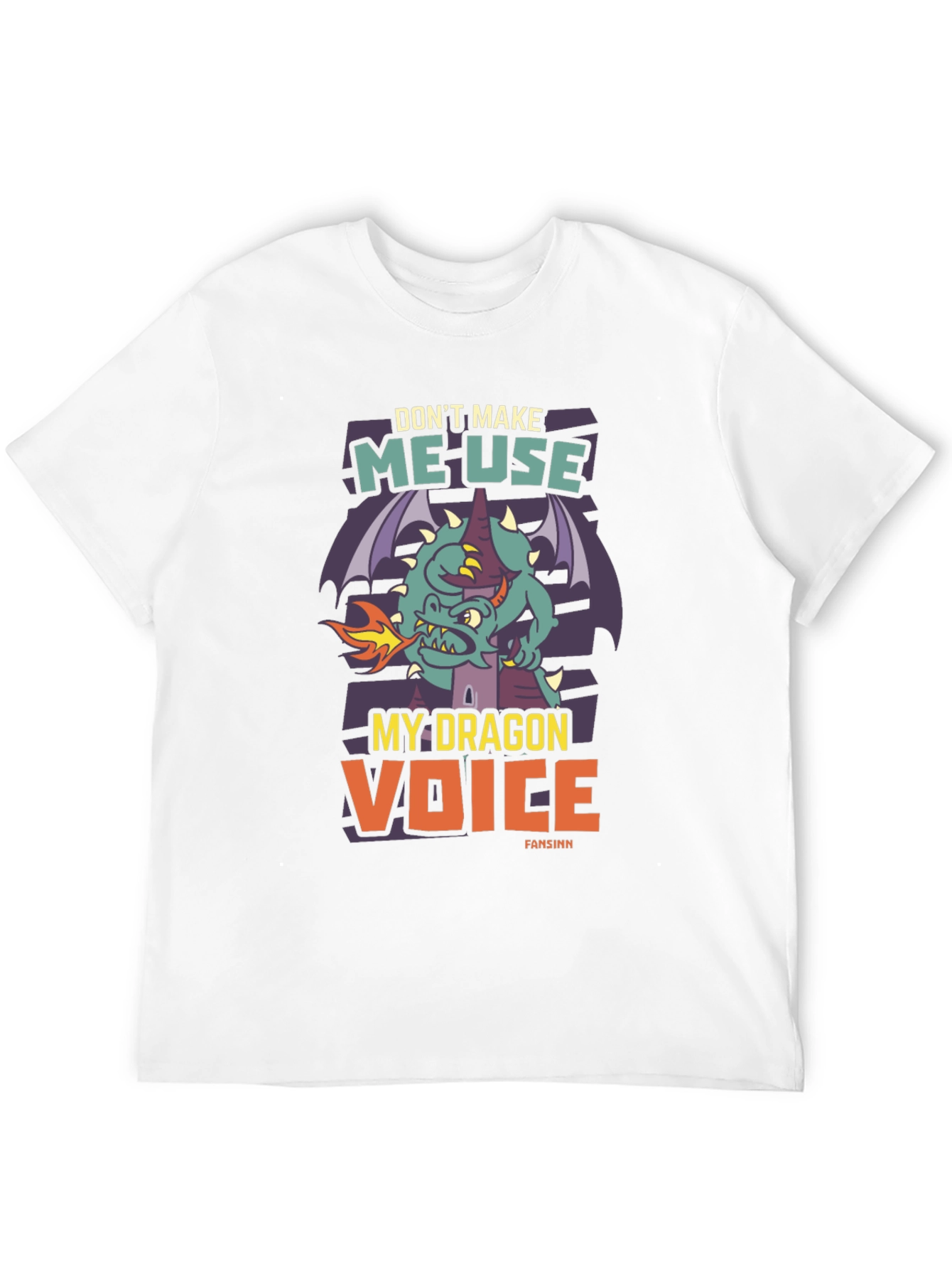 Dragon Voice Graphic Tee - Black Novelty T-Shirt