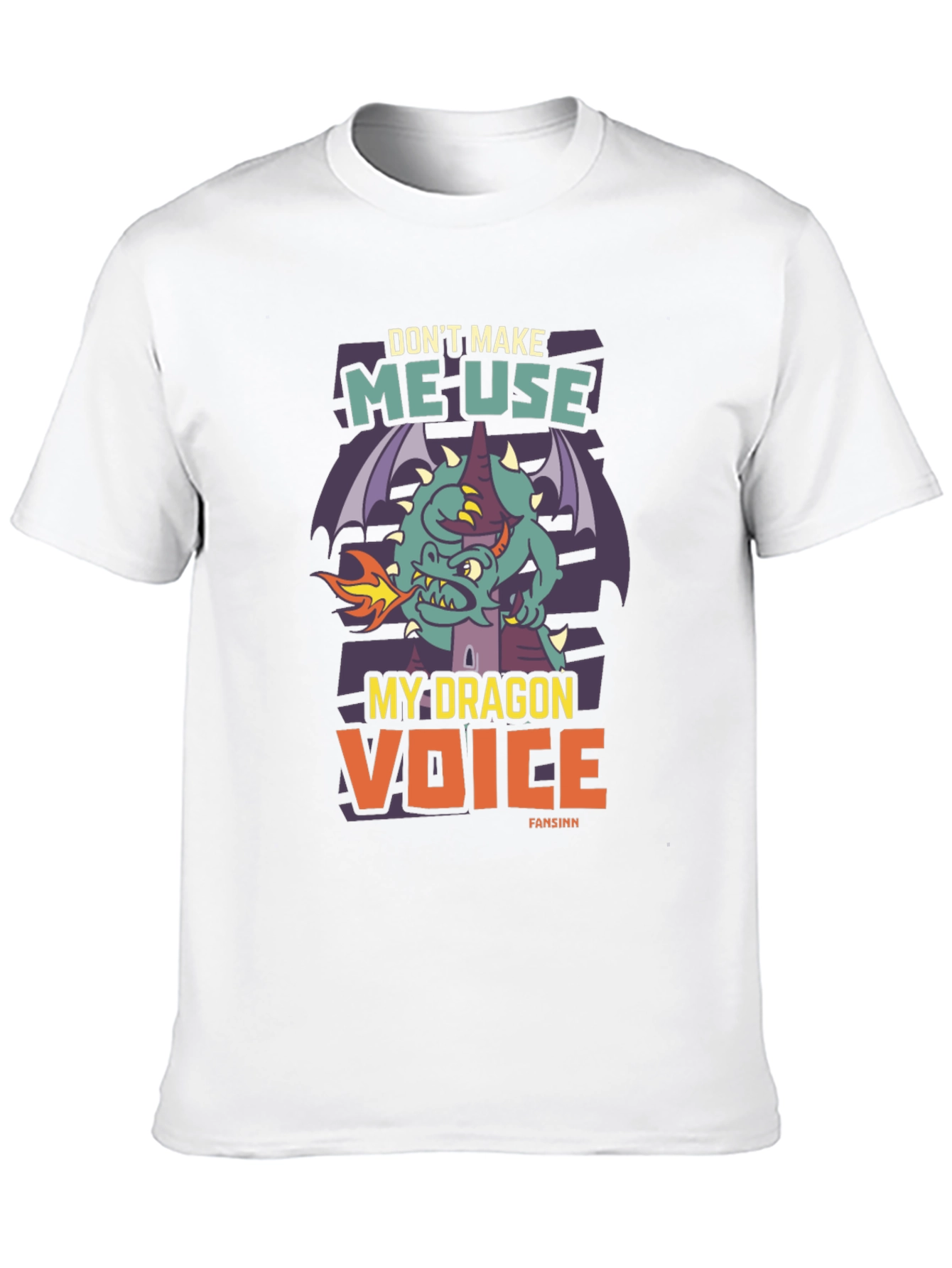 Dragon Voice Graphic Tee - Black Novelty T-Shirt