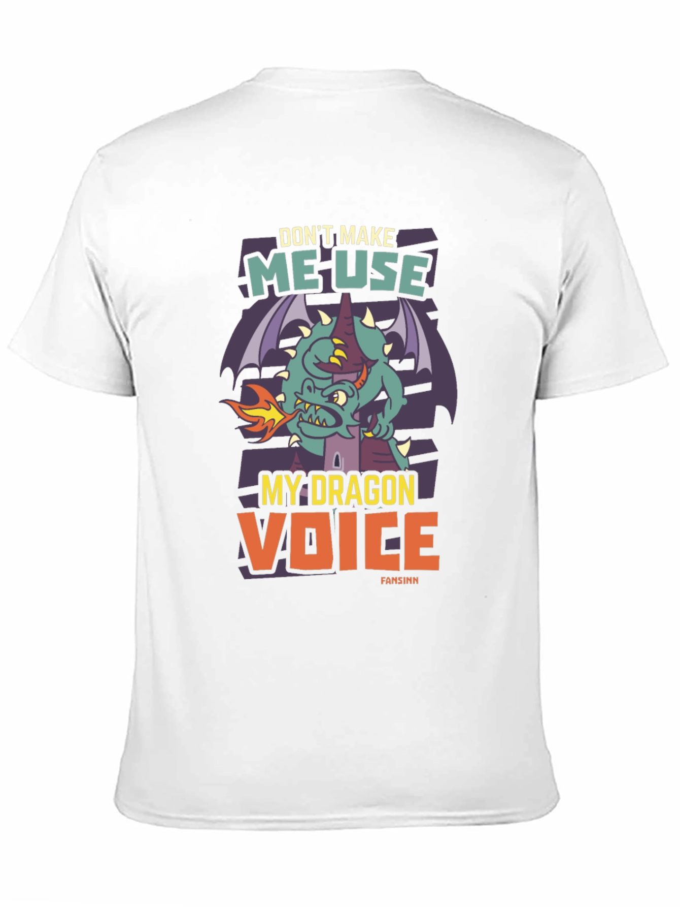 Dragon Voice Graphic Tee - Black Novelty T-Shirt
