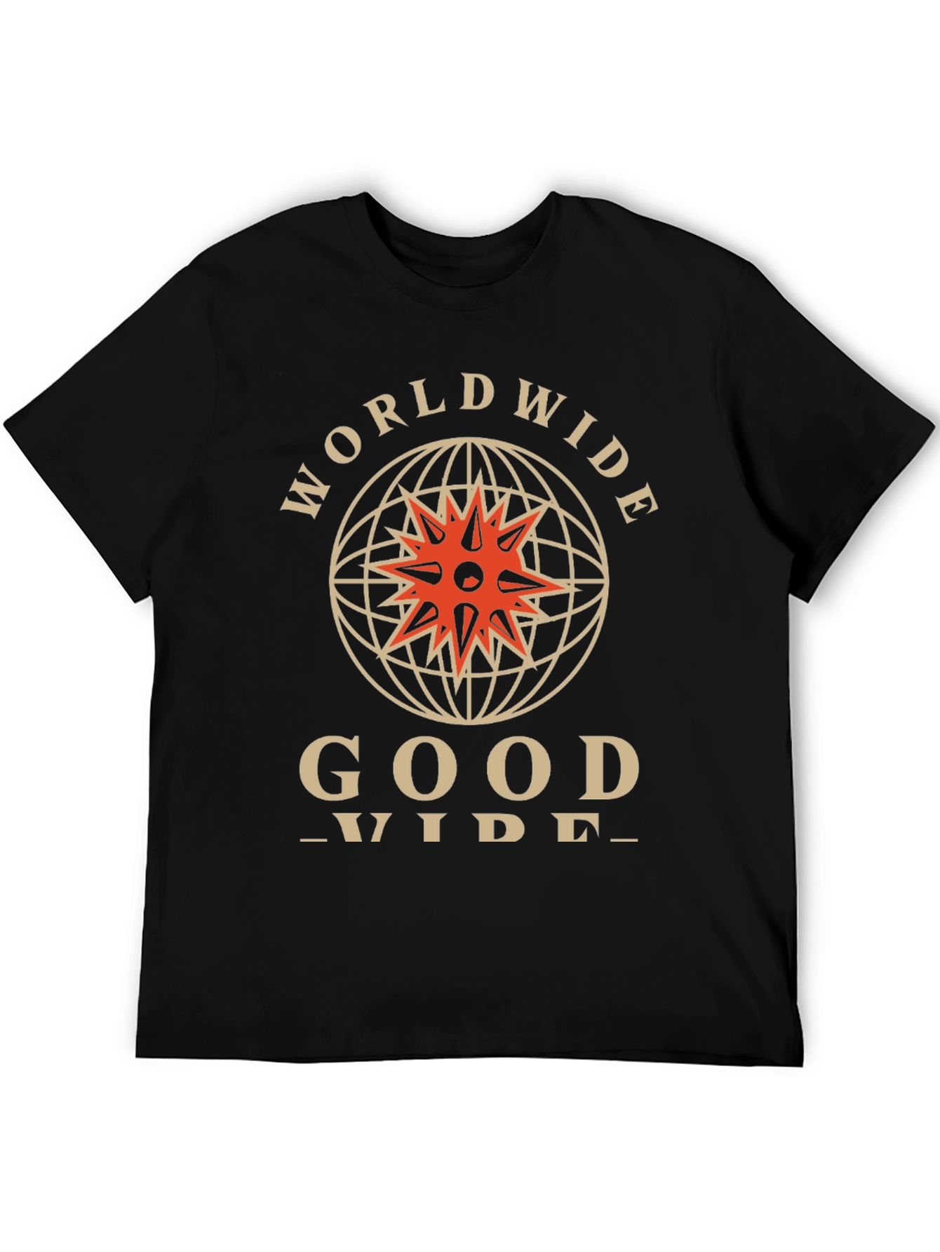 Worldwide Good Vibes Black Graphic Tee