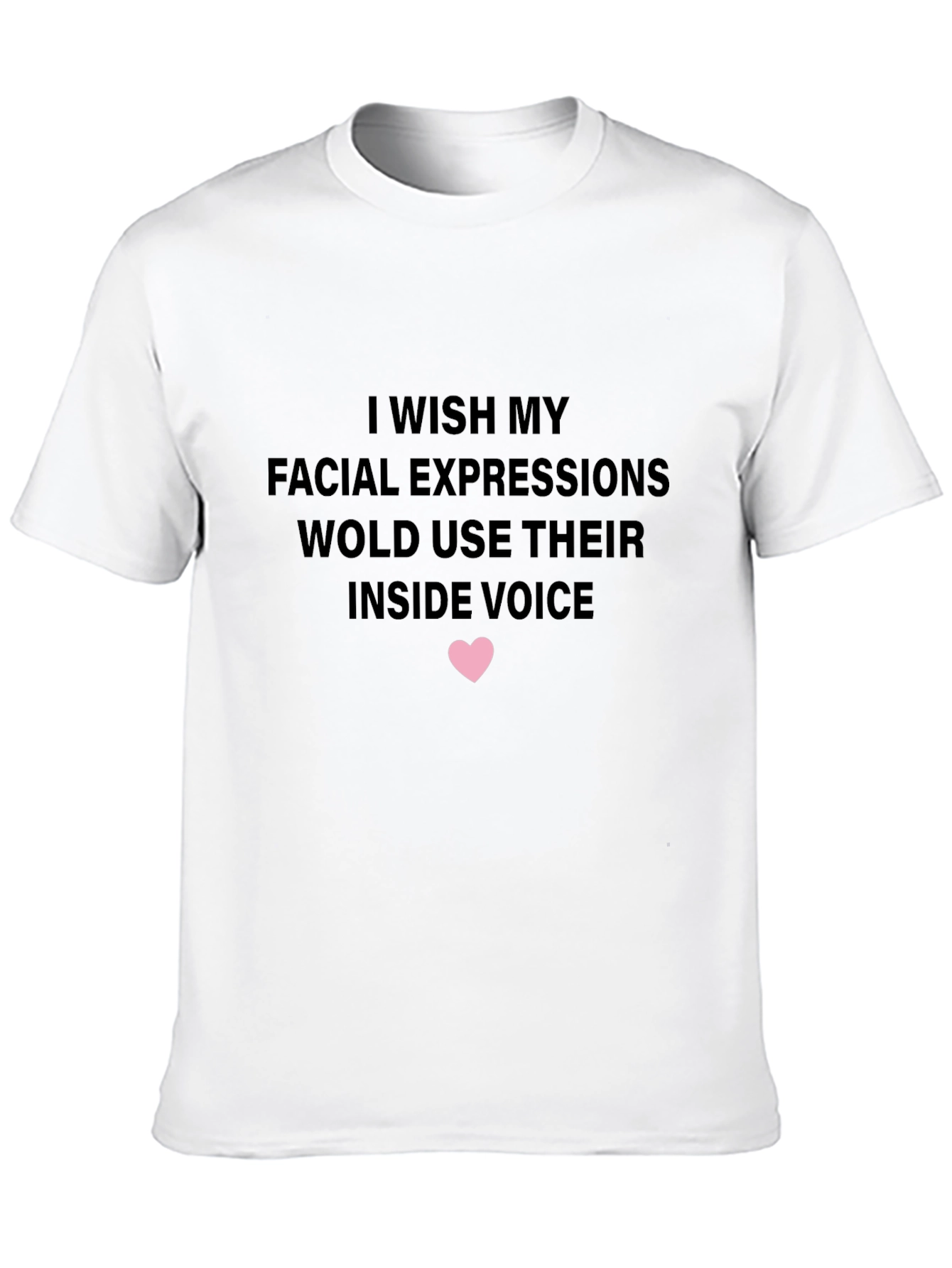 Funny Inside Voice Graphic Tee - Black
