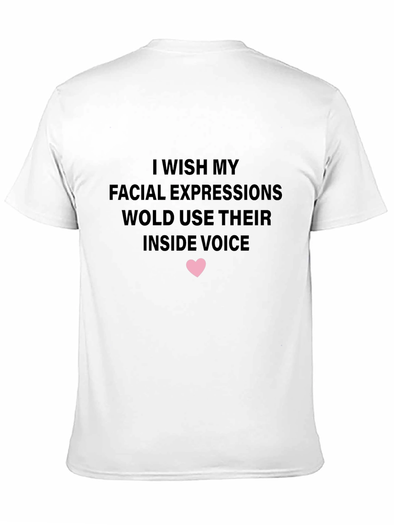 Funny Inside Voice Graphic Tee - Black