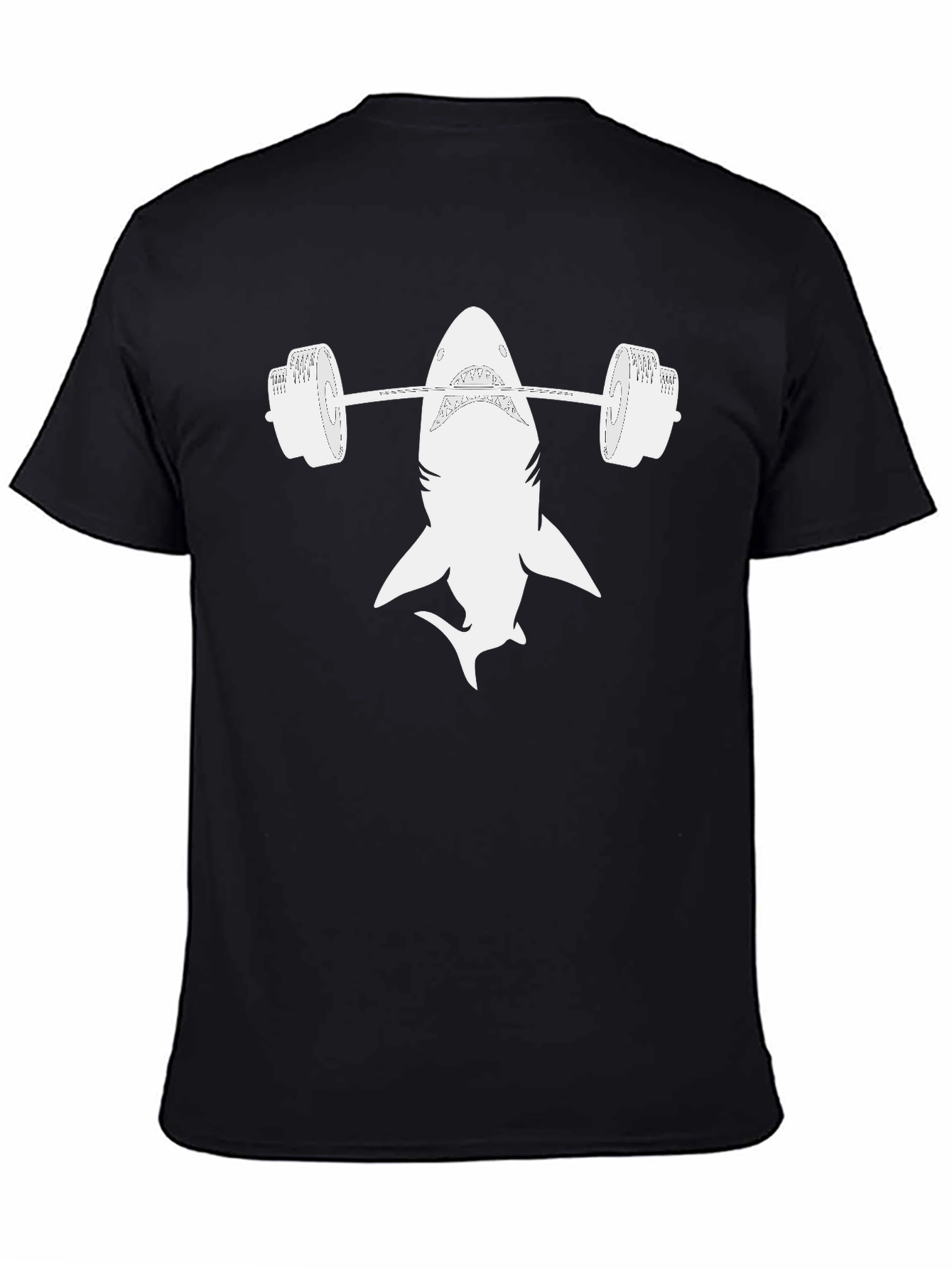 Shark Weightlifting T-Shirt - Black Gym Tee