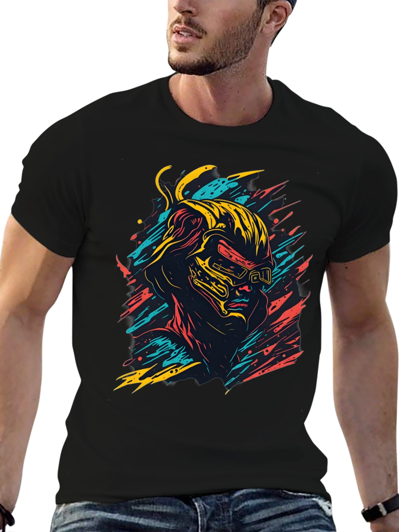 Cyberpunk Graphic Tee - Cool Retro Gamer Style Shirt